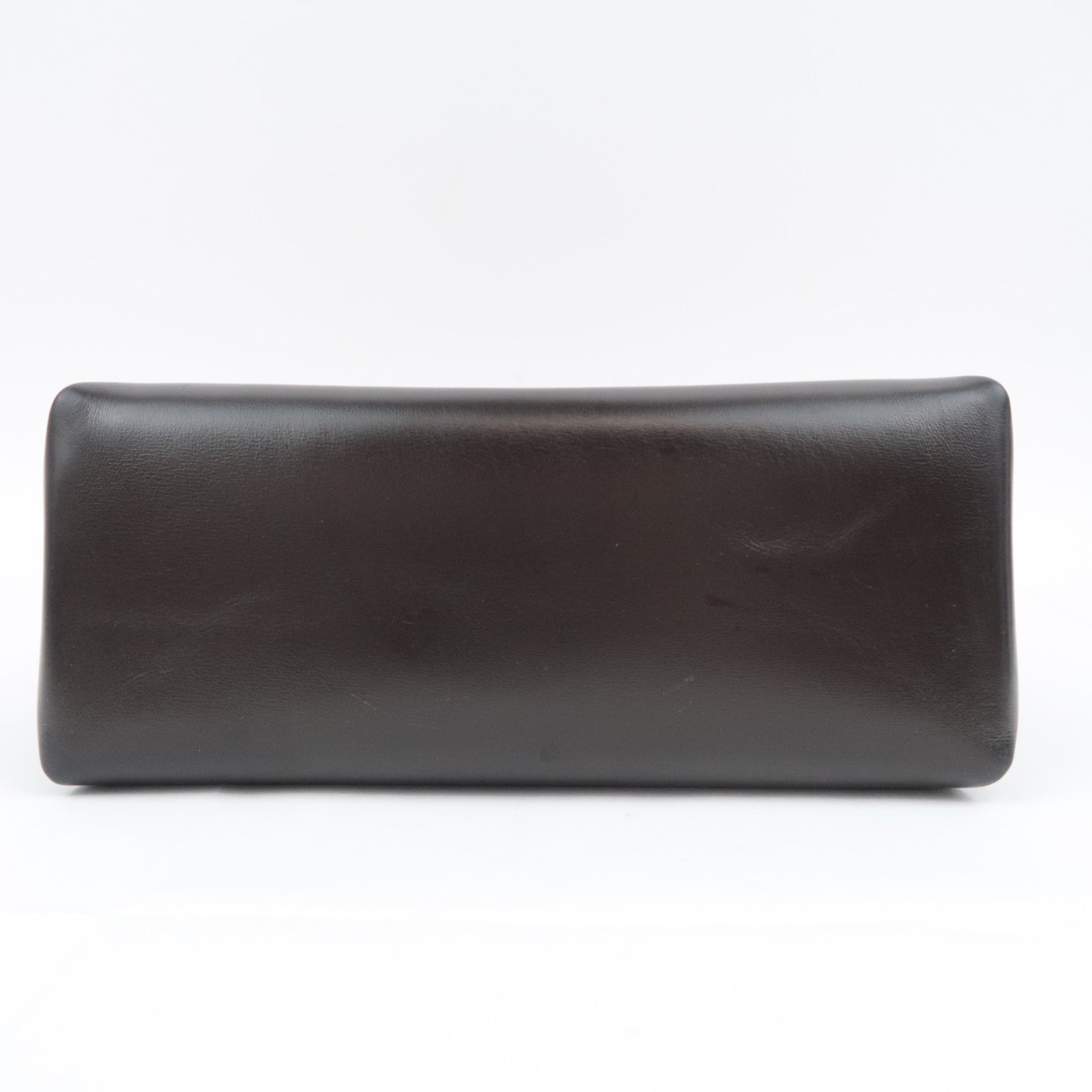 GUCCI Old Gucci Leather Handbag Brown 000.904.1080