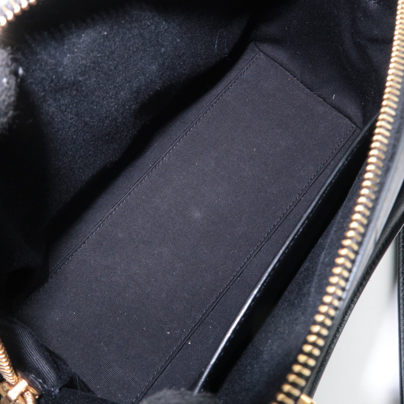 SAINT LAURENT Baby Duffle 2Way Leather Handbag Black 533481
