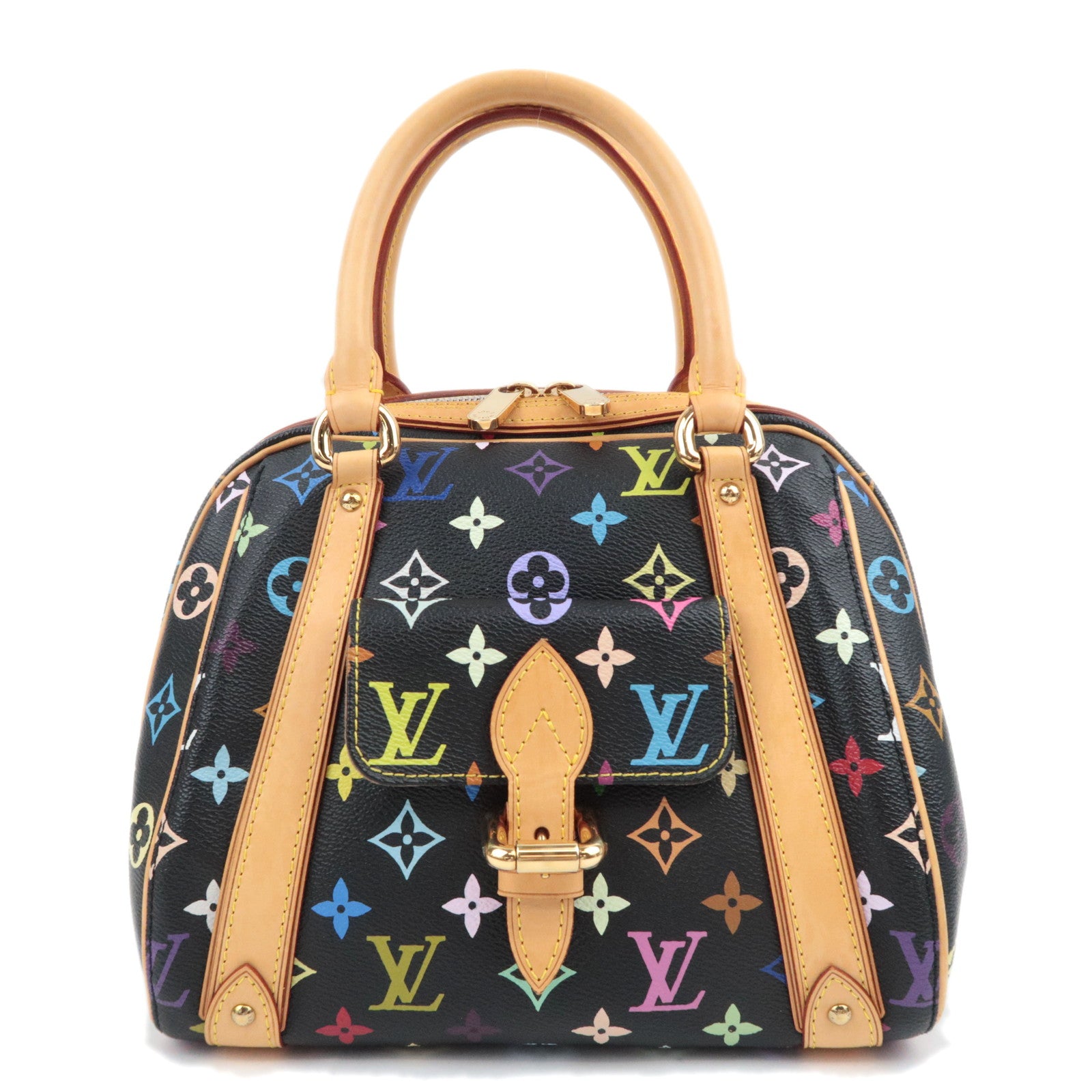 Louis Vuitton Monogram Multicolor Murakami Priscilla Handbag Noir M4009789626