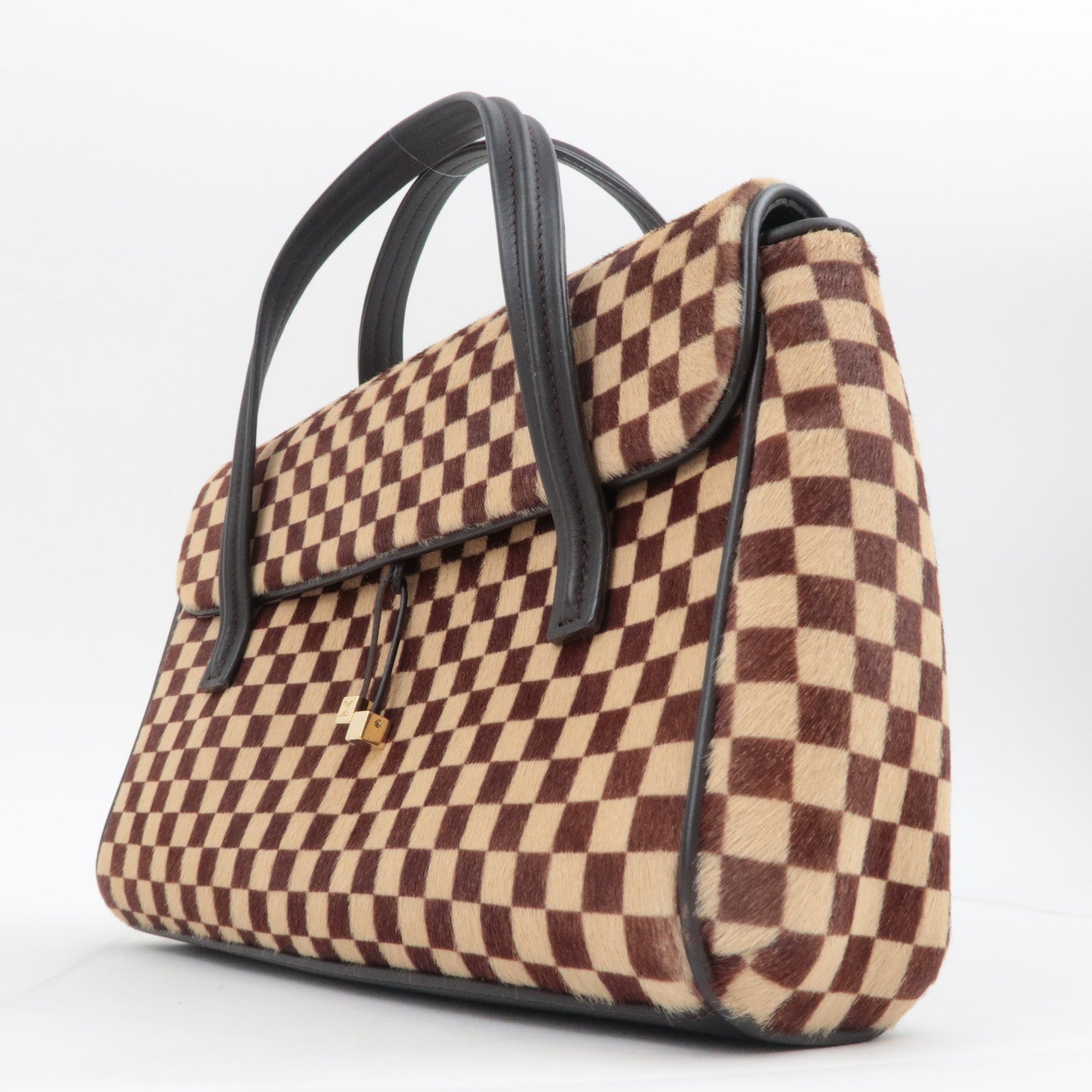 Louis Vuitton Damier Sauvage Lion Handbag Brown M92131