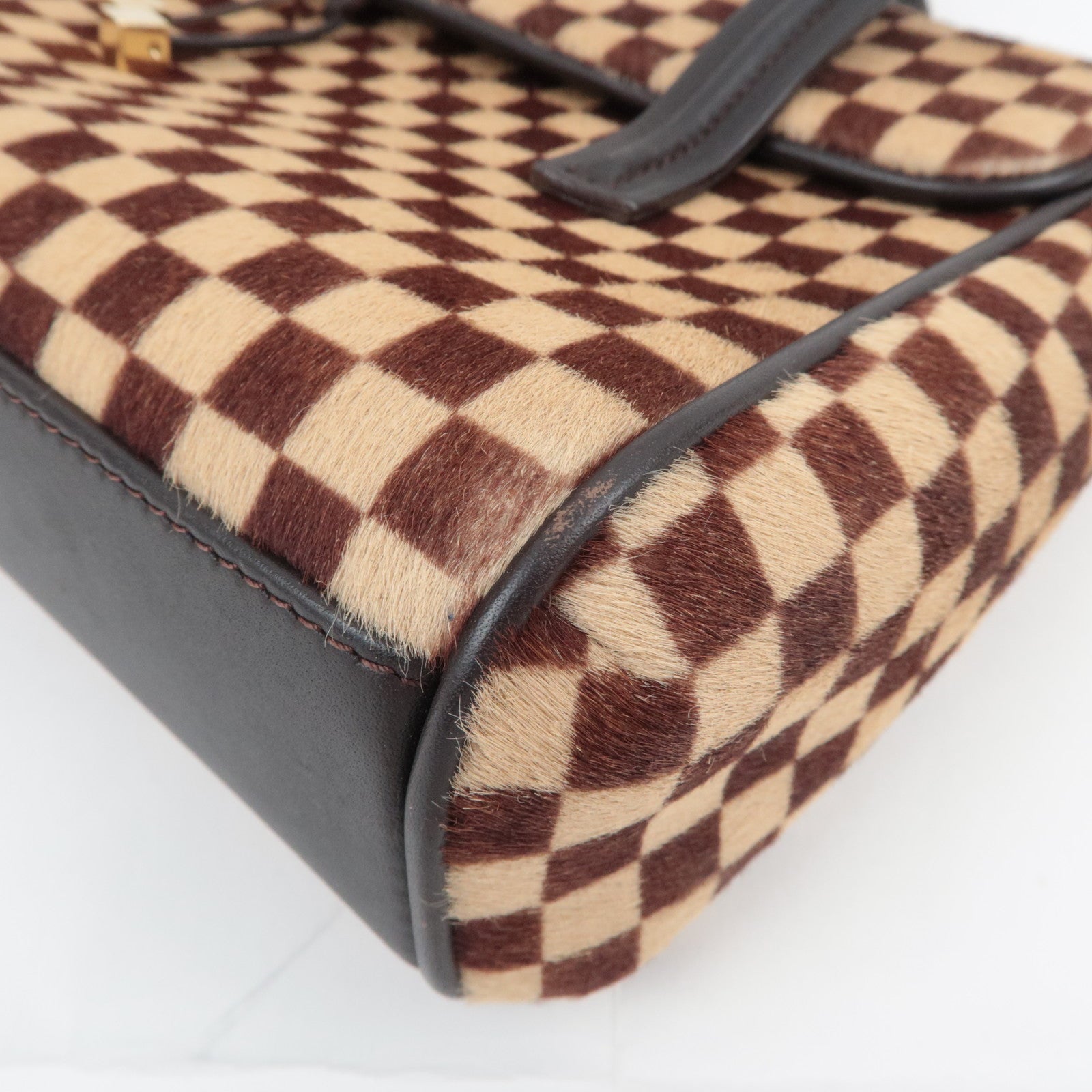 Louis Vuitton Damier Sauvage Lion Handbag Brown M92131