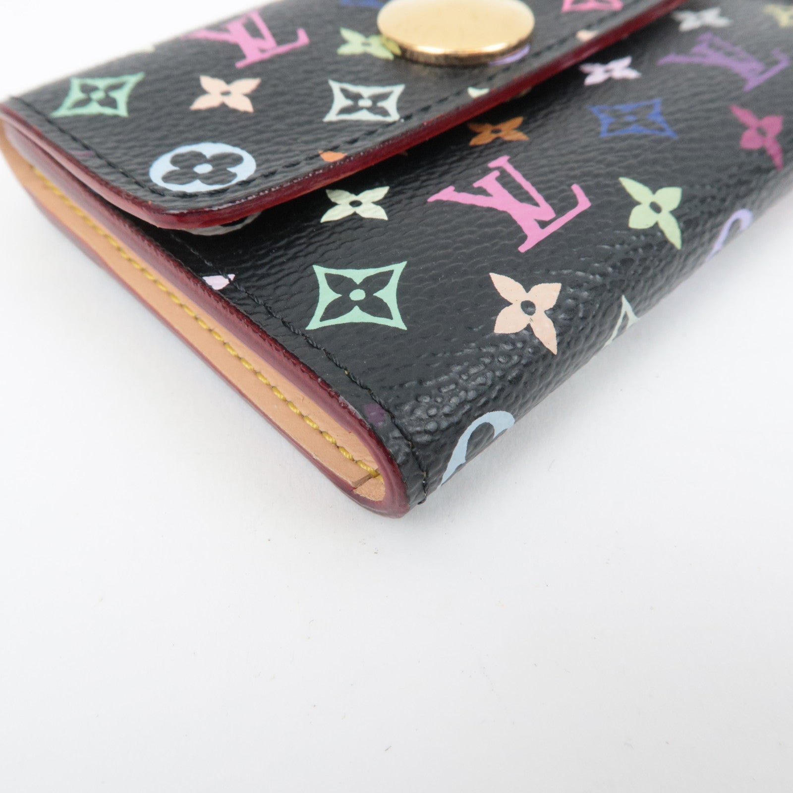 Louis Vuitton Monogram Multicolor Murakami Porte Monnaie Cozy Coin Case Noir M60007
