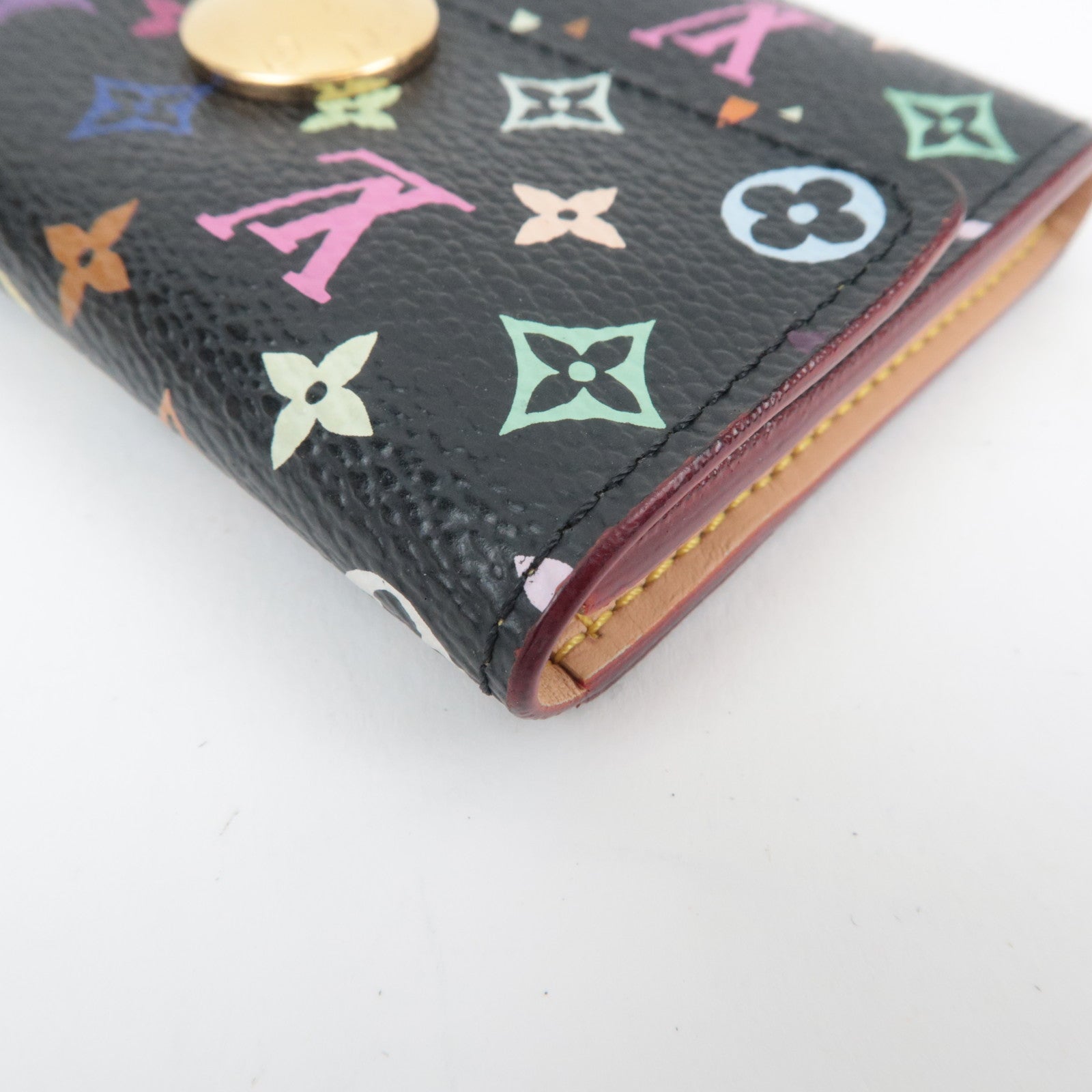 Louis Vuitton Monogram Multicolor Murakami Porte Monnaie Cozy Coin Case Noir M60007