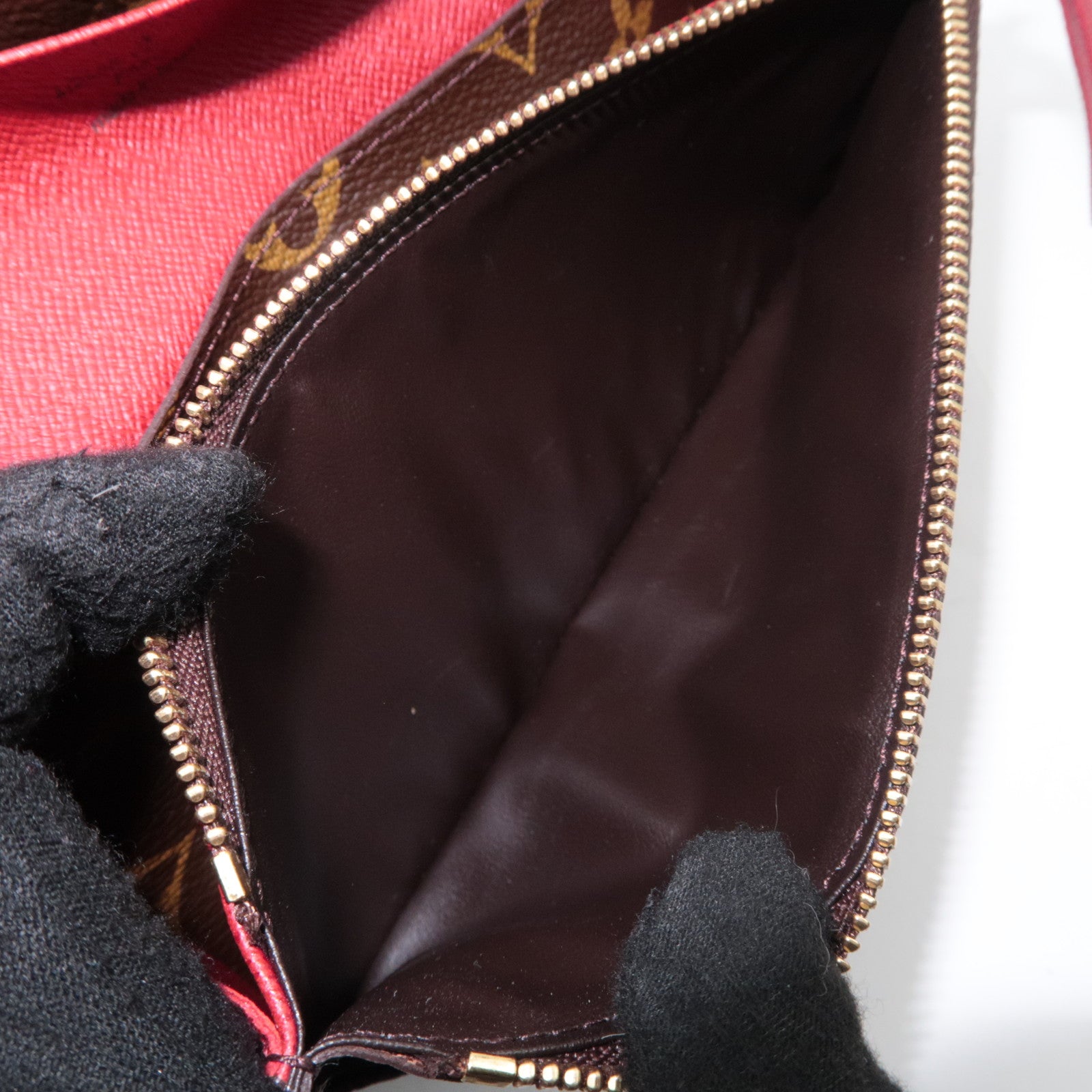 Louis Vuitton Monogram Portefeuille Emilie Long Wallet Rouge M60136