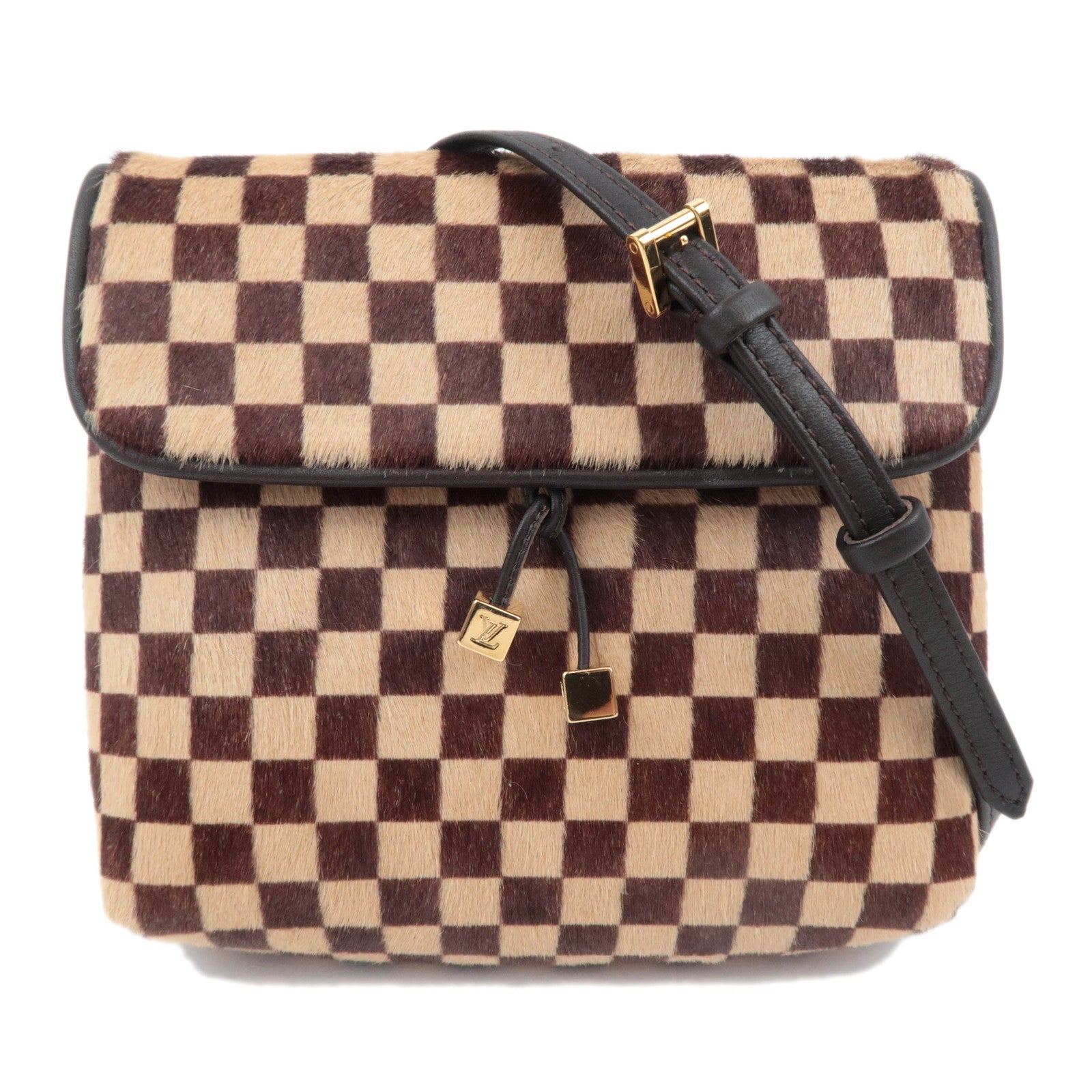 Louis Vuitton Damier Sauvage Gazelle Calf Hair Shoulder Bag M9213089714