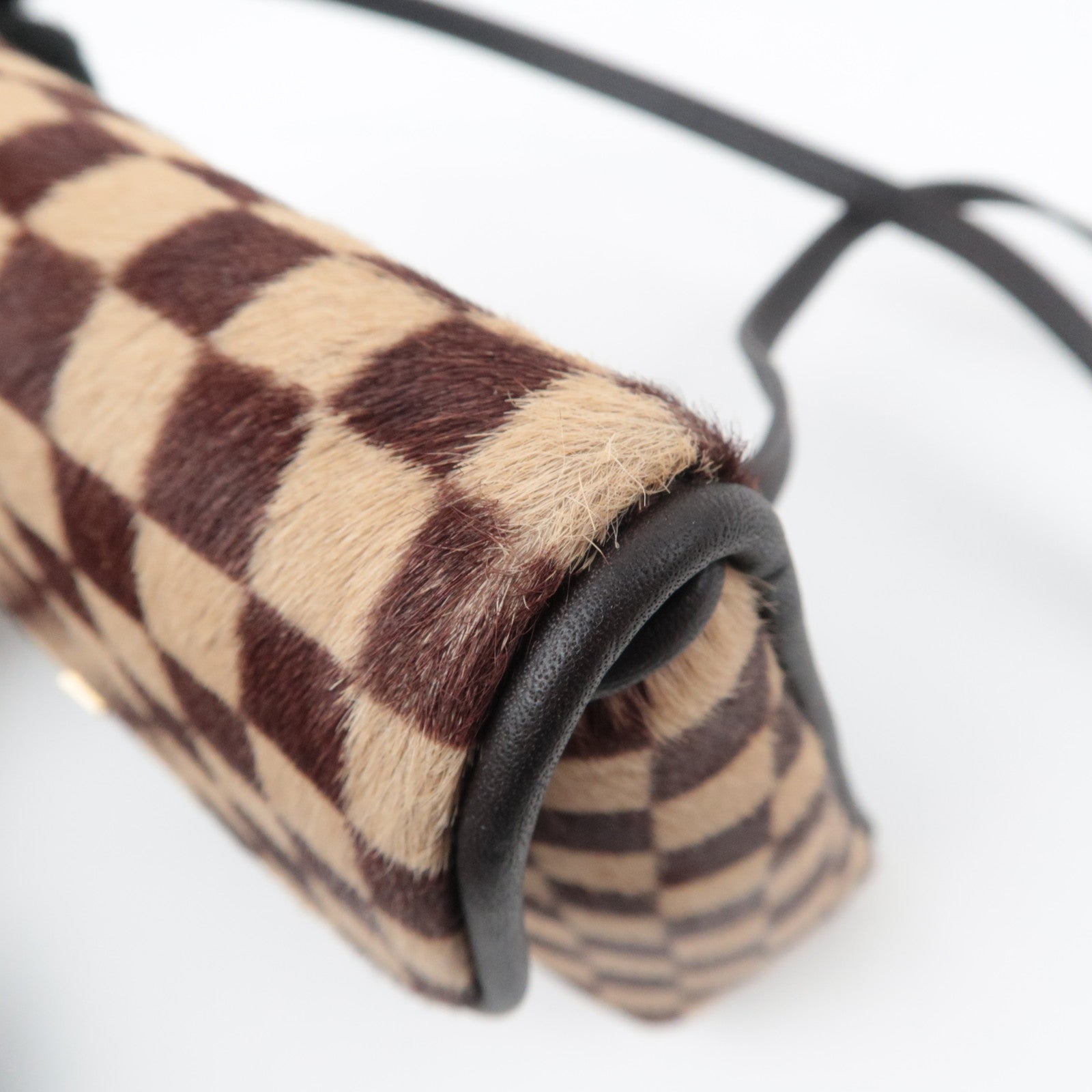 Louis Vuitton Damier Sauvage Gazelle Calf Hair Shoulder Bag M92130