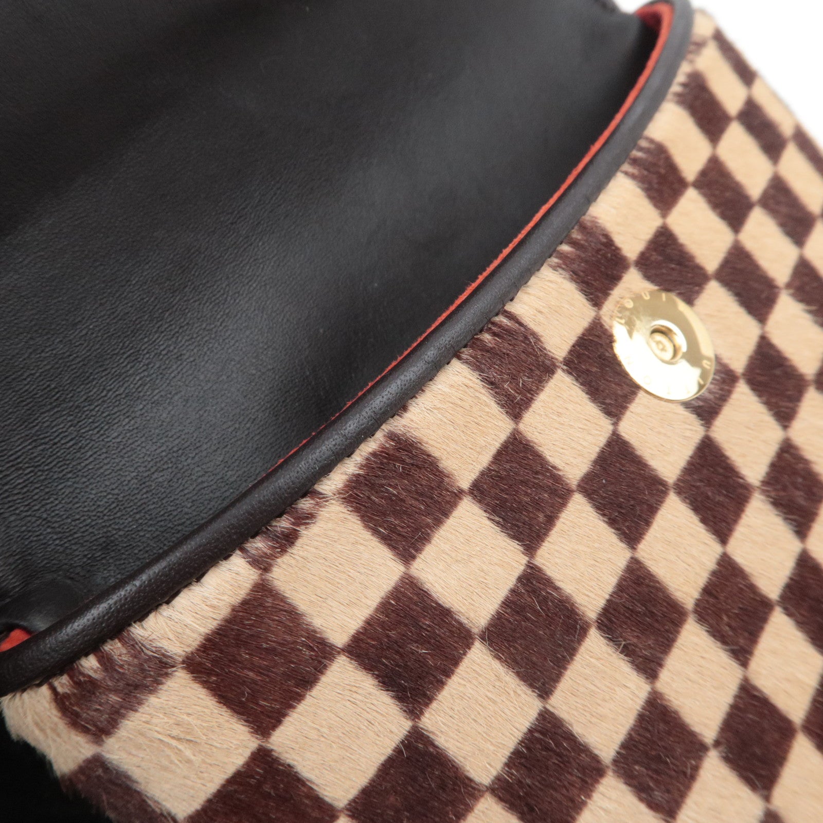 Louis Vuitton Damier Sauvage Gazelle Calf Hair Shoulder Bag M92130