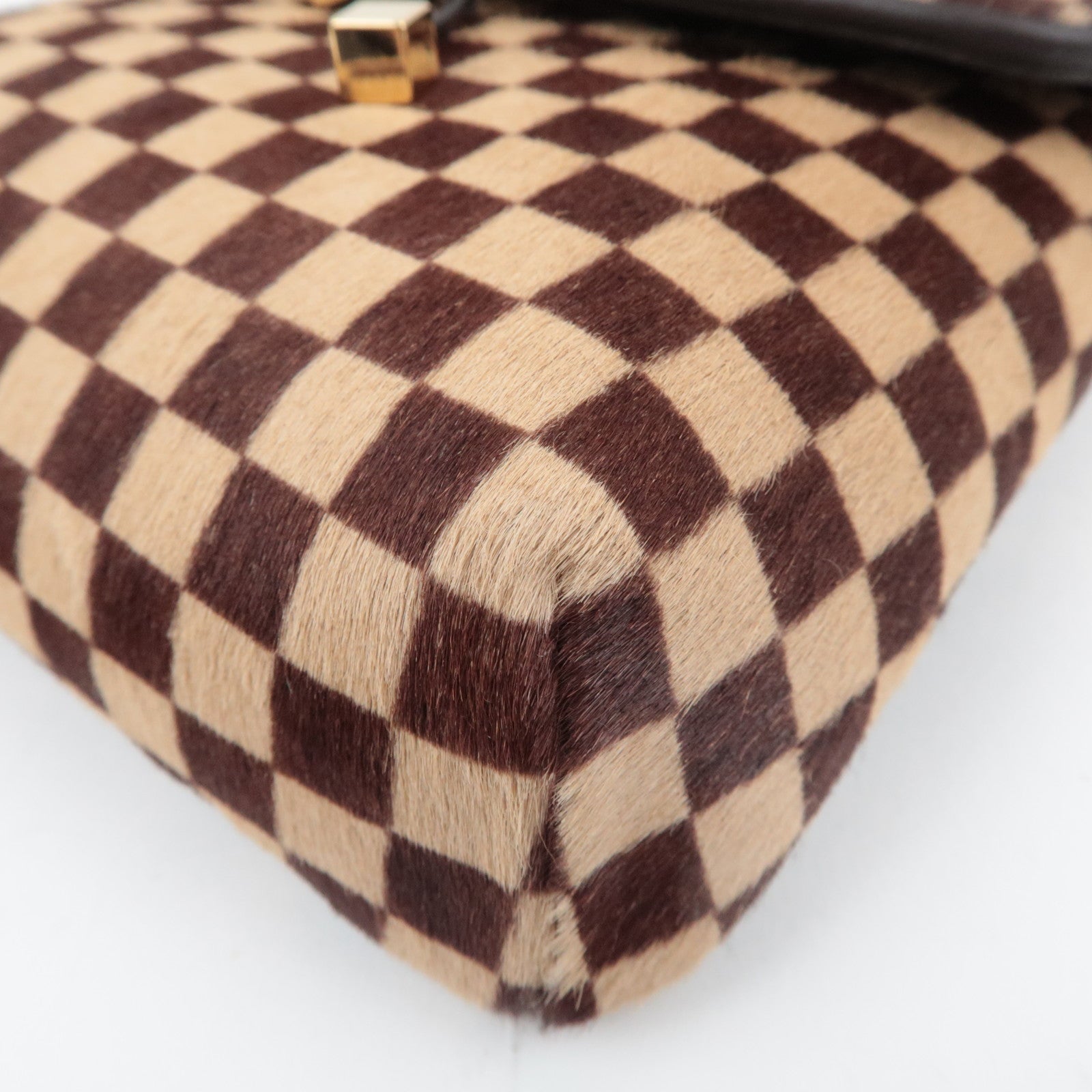 Louis Vuitton Damier Sauvage Gazelle Calf Hair Shoulder Bag M92130