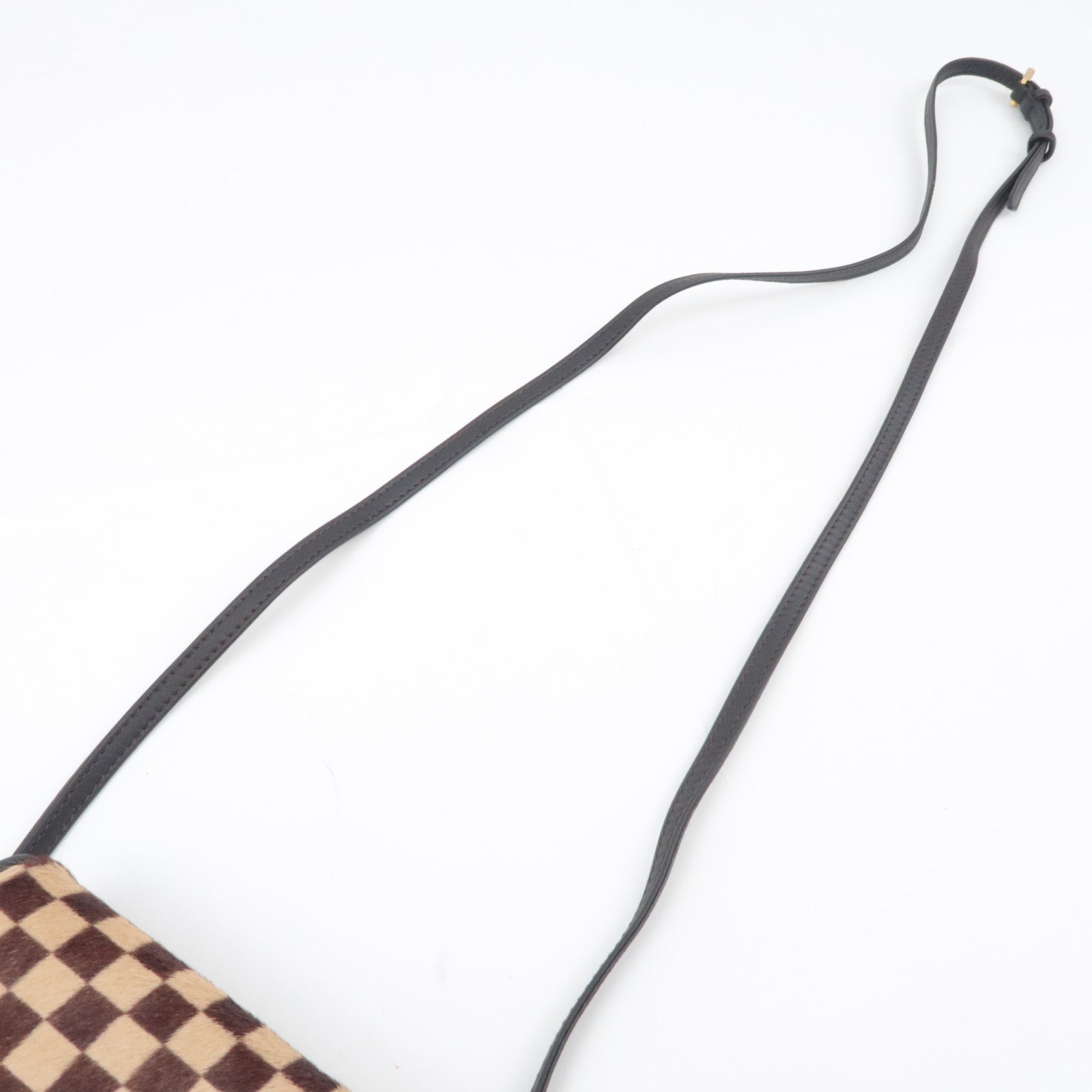 Louis Vuitton Damier Sauvage Gazelle Calf Hair Shoulder Bag M92130
