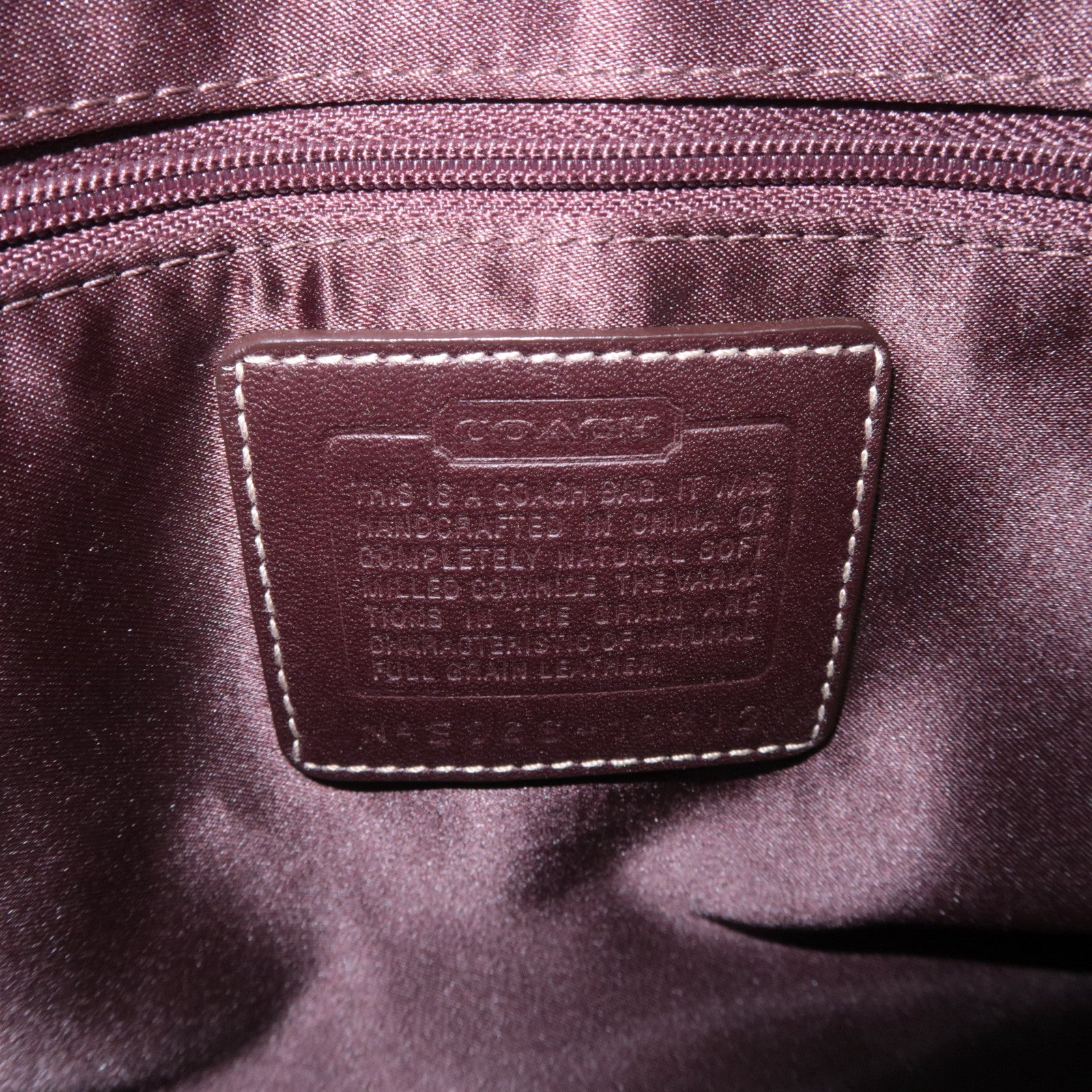 COACH Leather Shoulder Bag Brown 10212