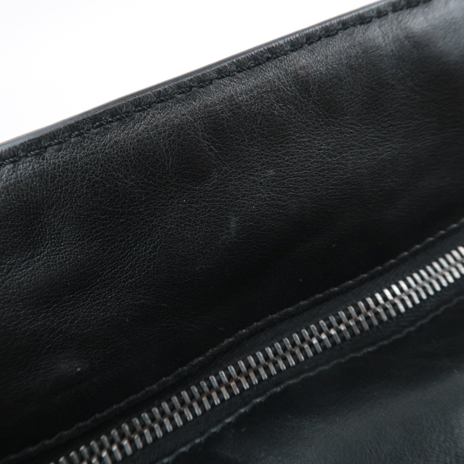 CELINE Bittersweet Leather Shoulder Bag Black