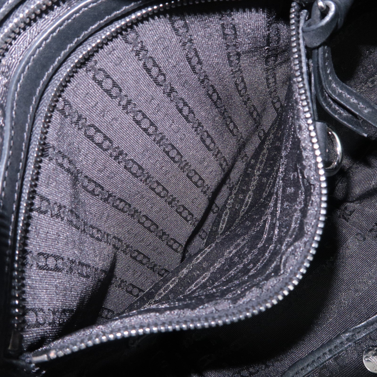 CELINE Bittersweet Leather Shoulder Bag Black