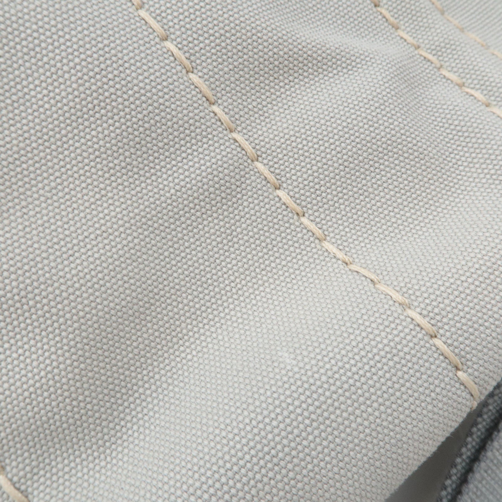 PRADA Canapa Mini 2Way Canvas Tote Bag Gray 1BG439