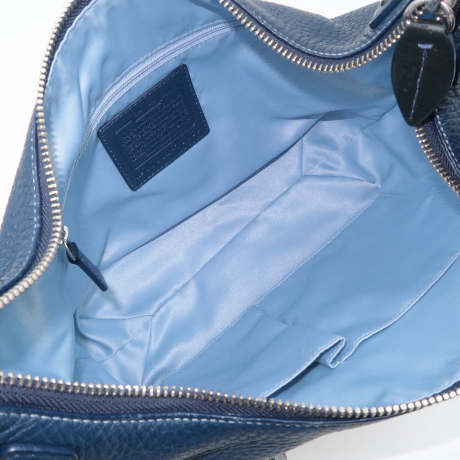 COACH Penelope Leather Shoulder Bag Navy 13159