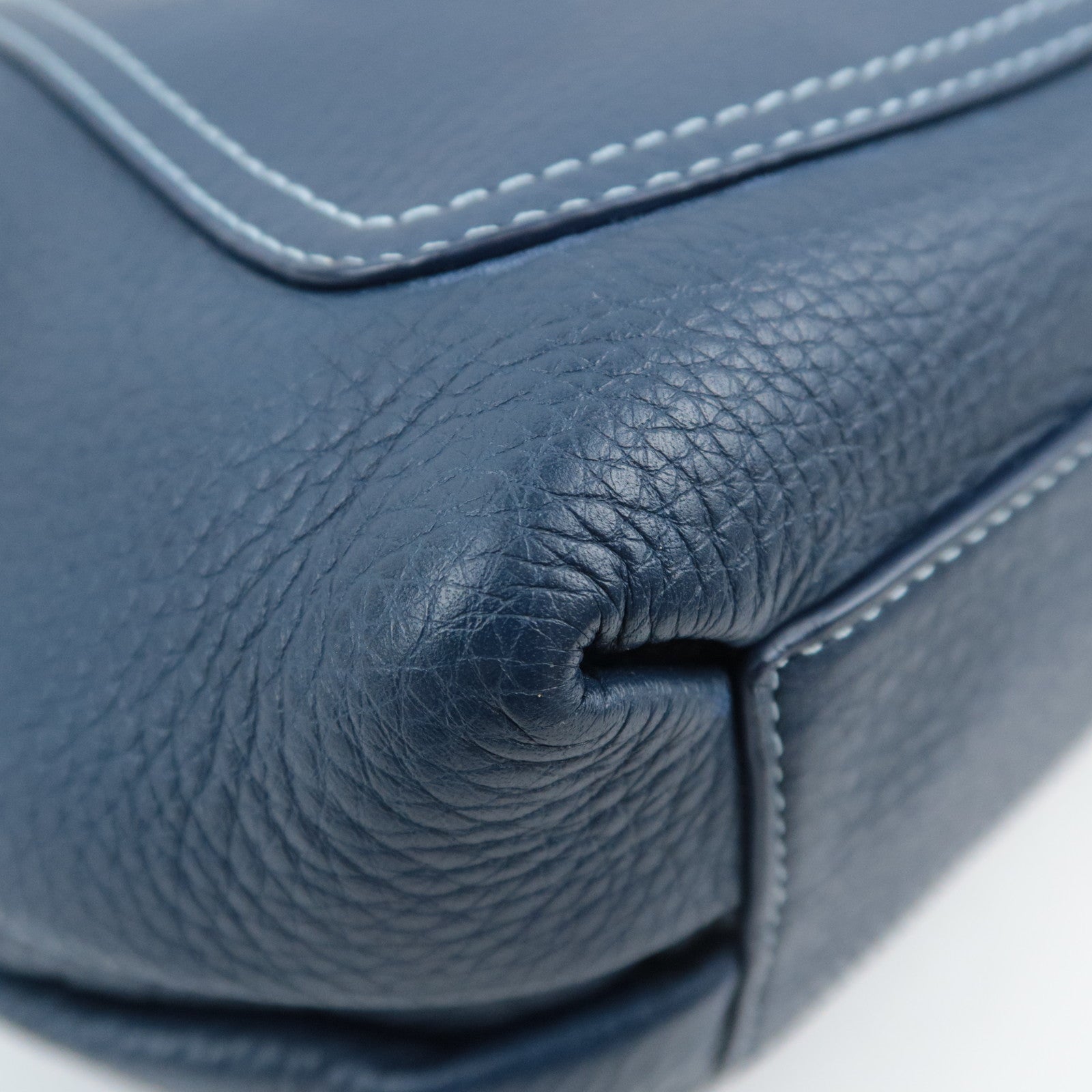 COACH Penelope Leather Shoulder Bag Navy 13159