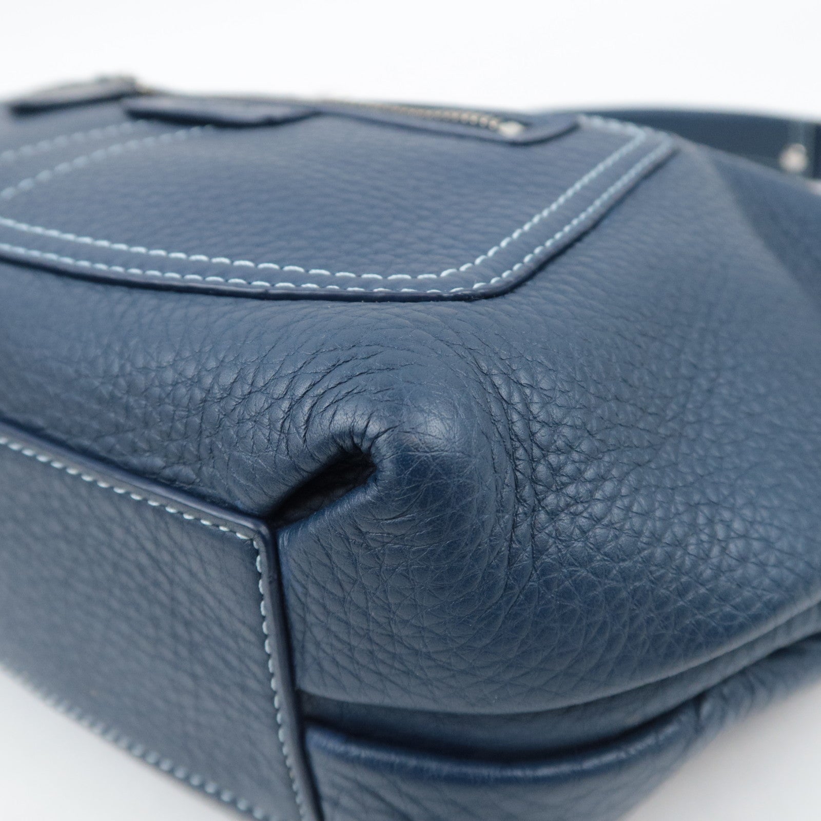 COACH Penelope Leather Shoulder Bag Navy 13159