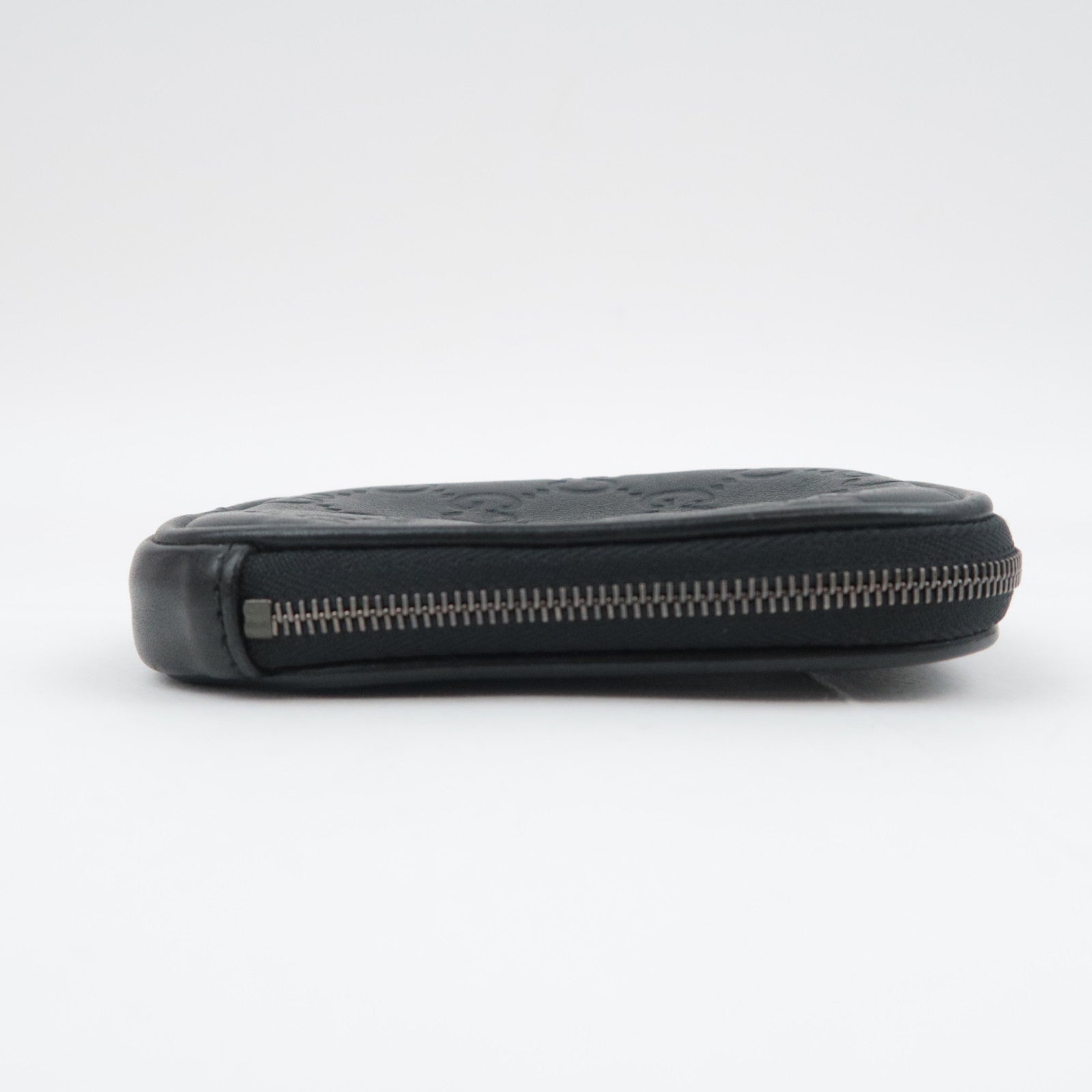 GUCCI Guccissima Leather Cigarette Case Mini Pouch Black 162351