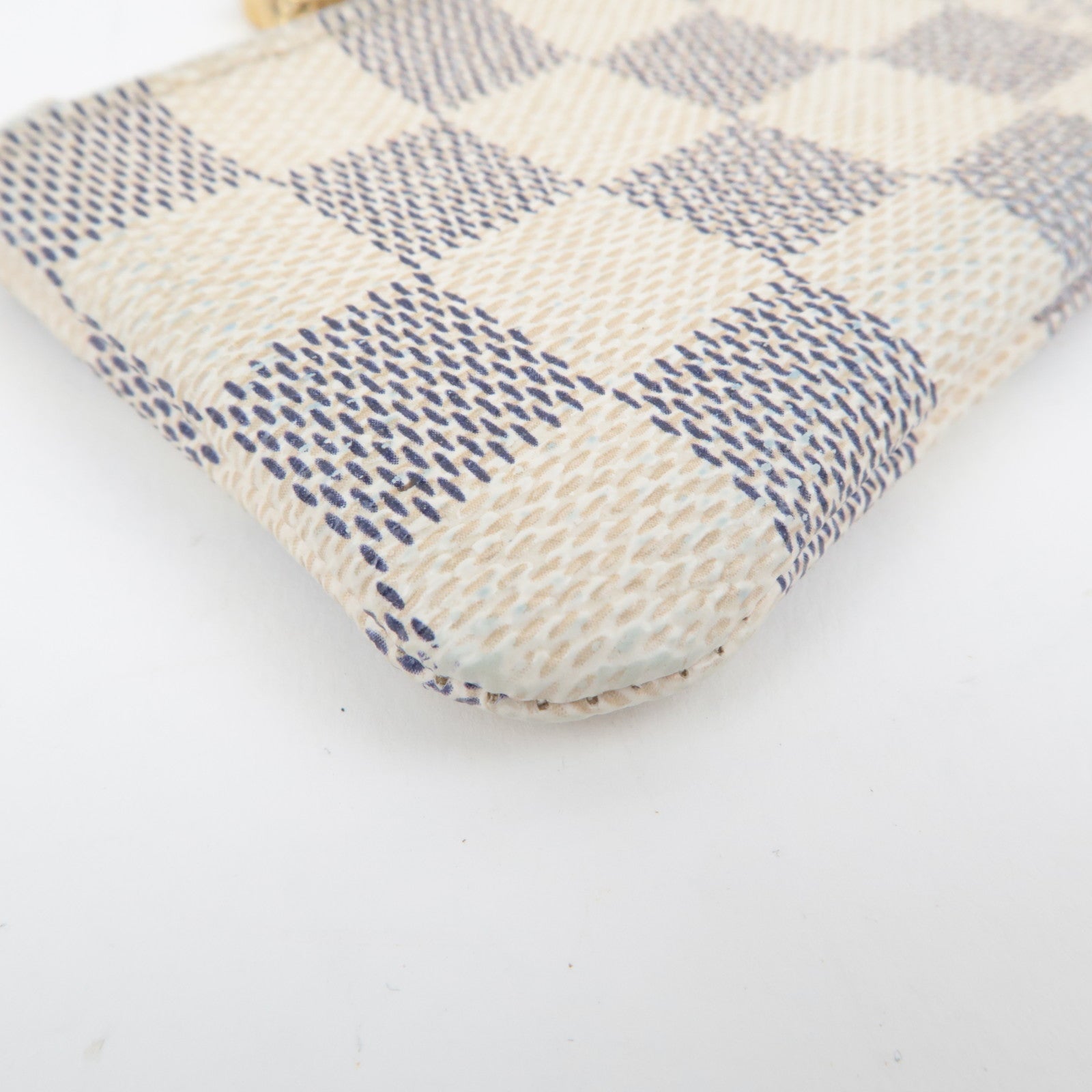 Louis Vuitton Damier Azur Pochette Cles Coin Case N62659