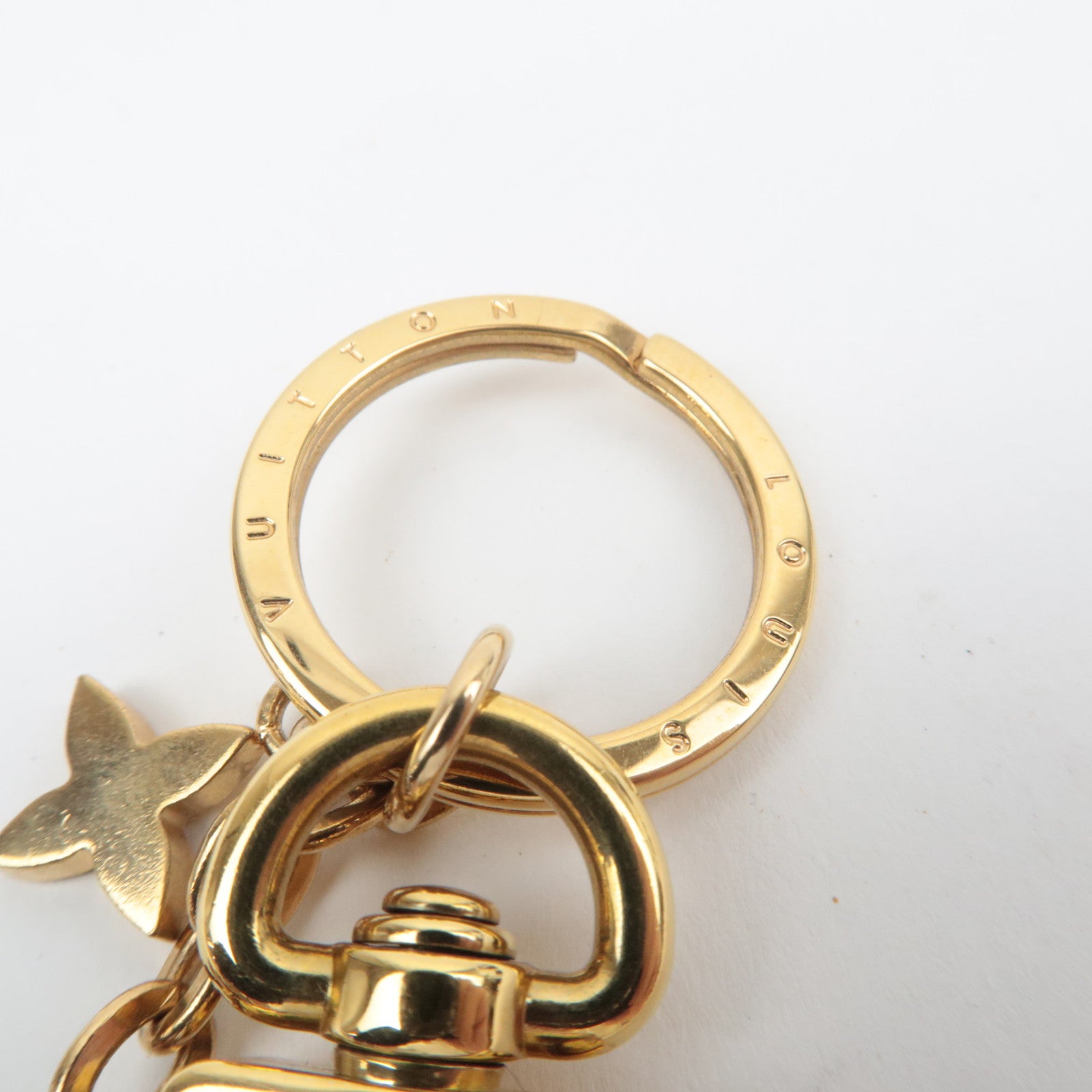 Louis Vuitton Porte Cles Blooming Flower BB Bag Charm Pink Gold M63085