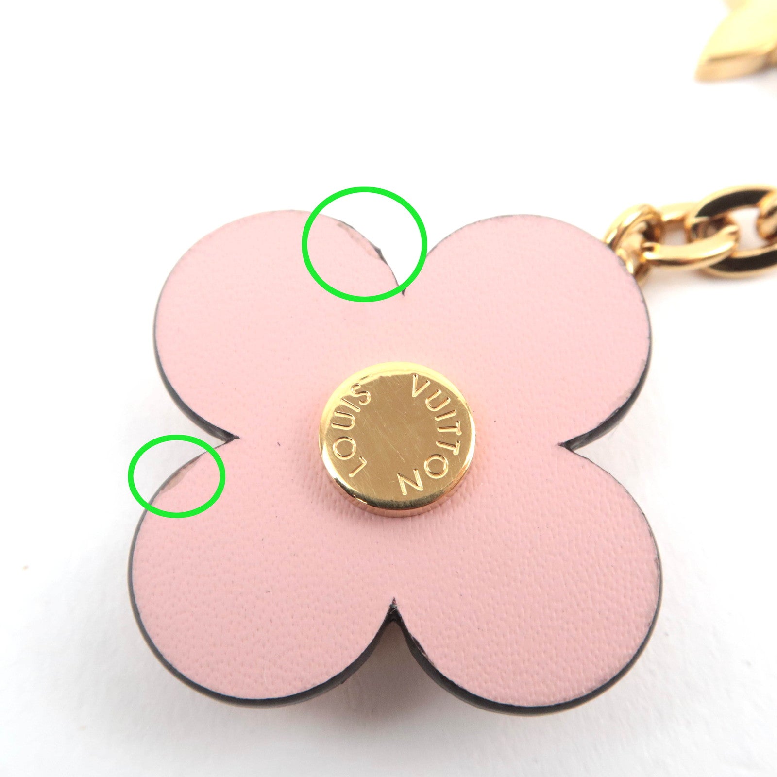 Louis Vuitton Porte Cles Blooming Flower BB Bag Charm Pink Gold M63085