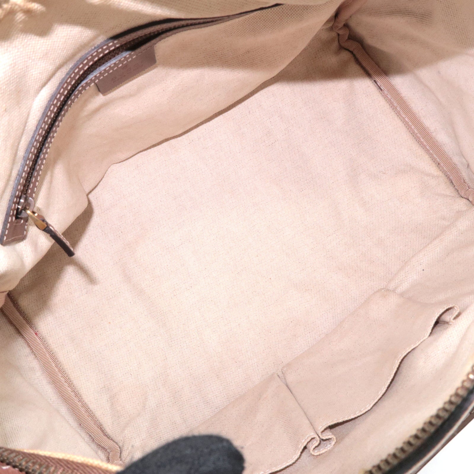 GUCCI 2Way Handbag GG Denim Blue Brown 247205