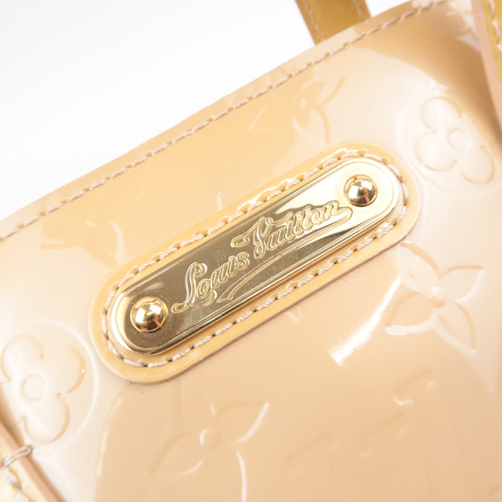 Louis Vuitton Monogram Vernis Wilshire PM Handbag Blanc Corail M91452