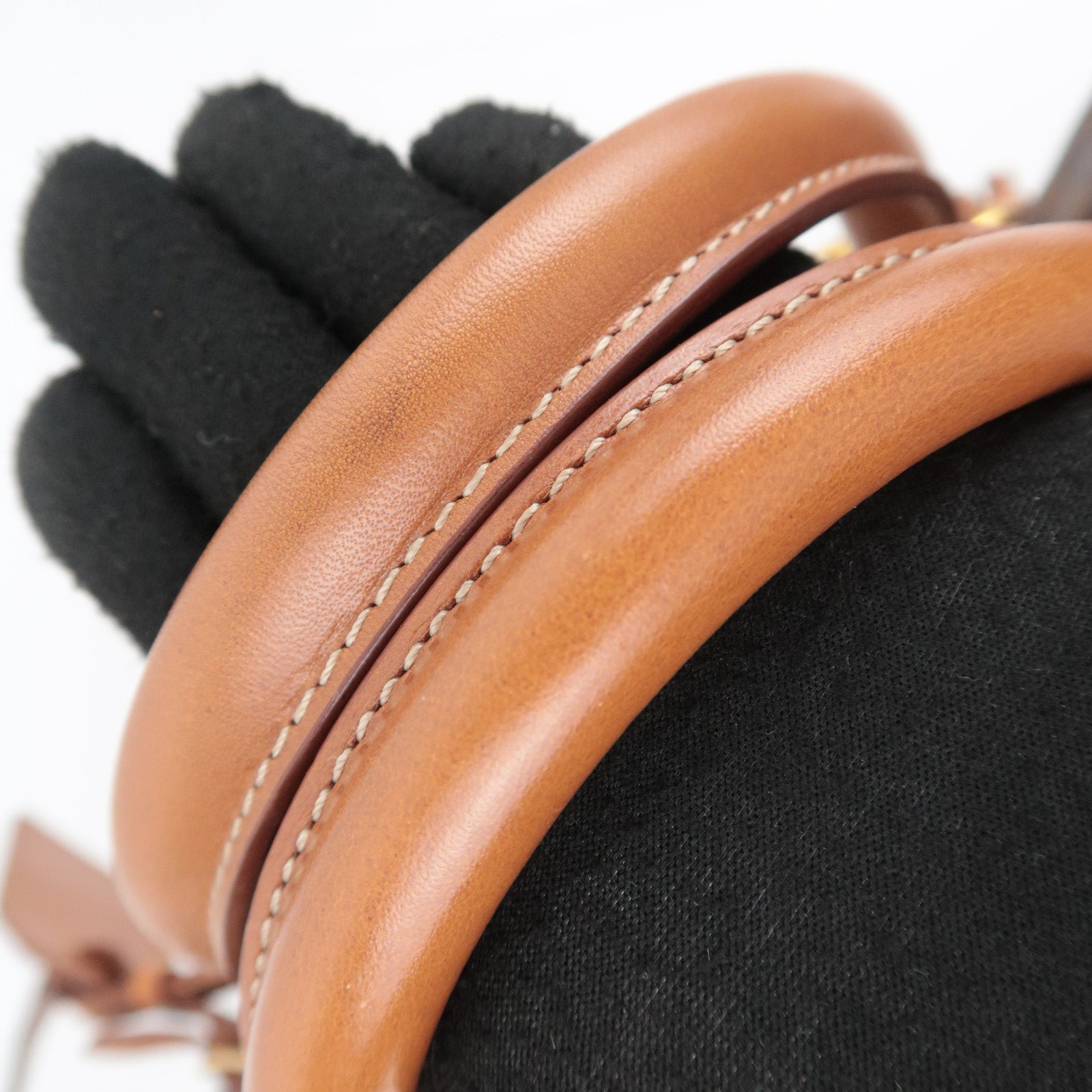 CELINE Macadam PVC Leather Boston Bag Brown