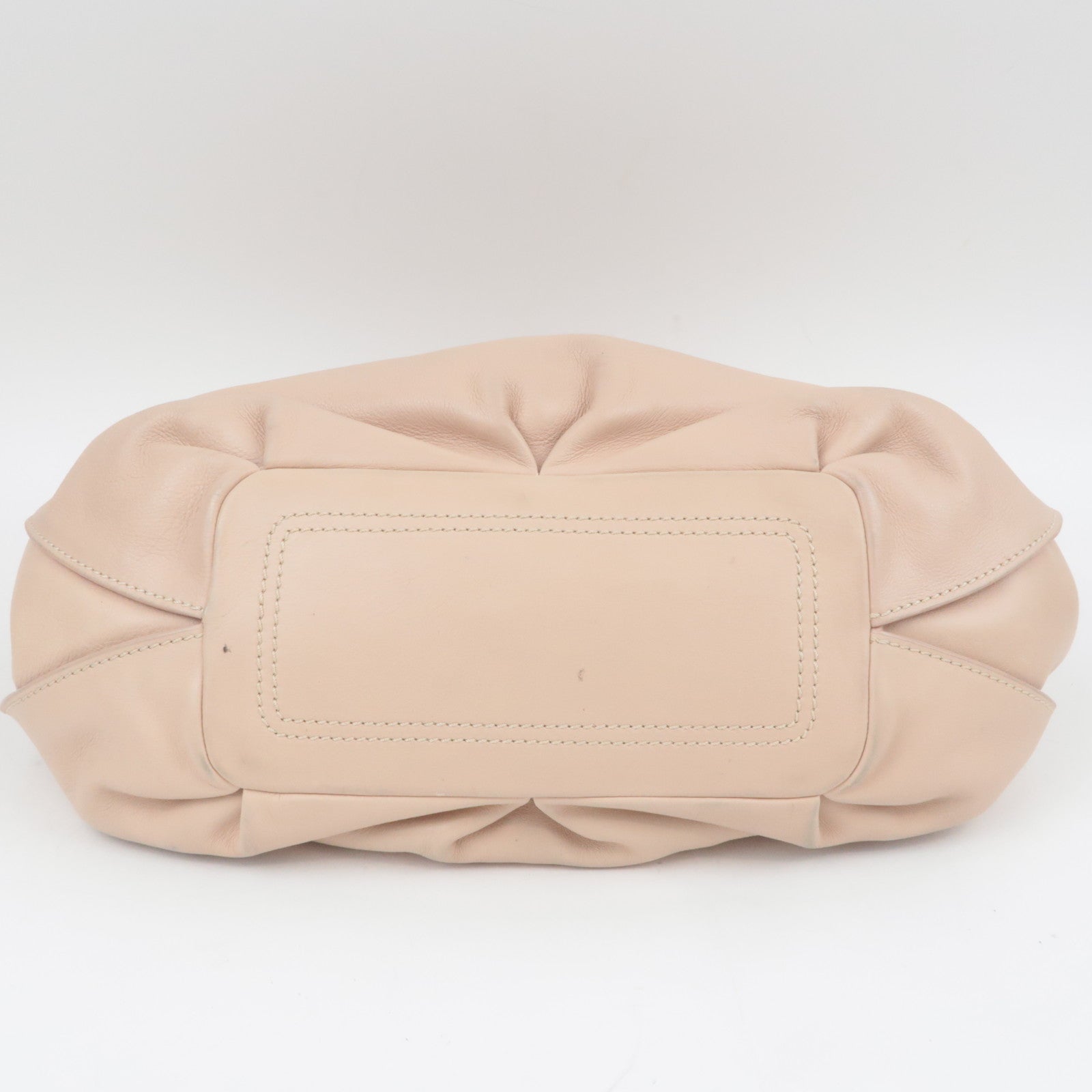 CELINE Bittersweet Leather Shoulder Bag Pink Beige