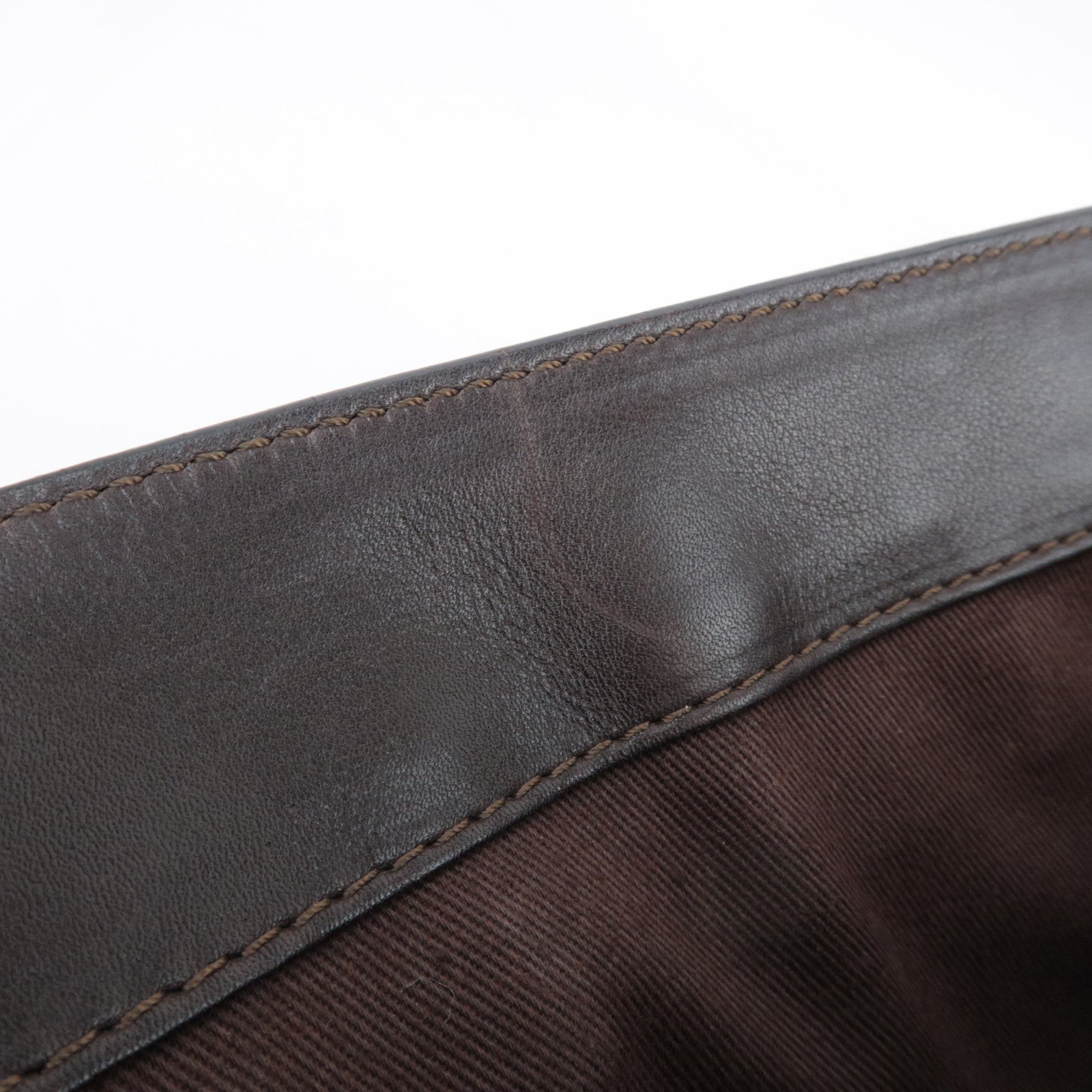 CELINE Boogie Bag Leather Handbag Brown