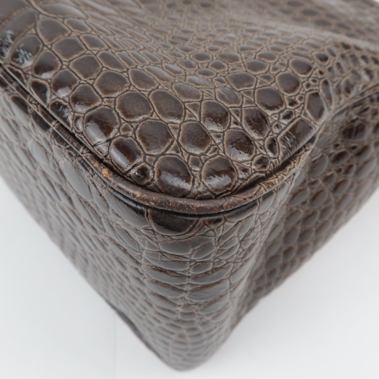 SAINT LAURENT YSL Leather Handbag Brown