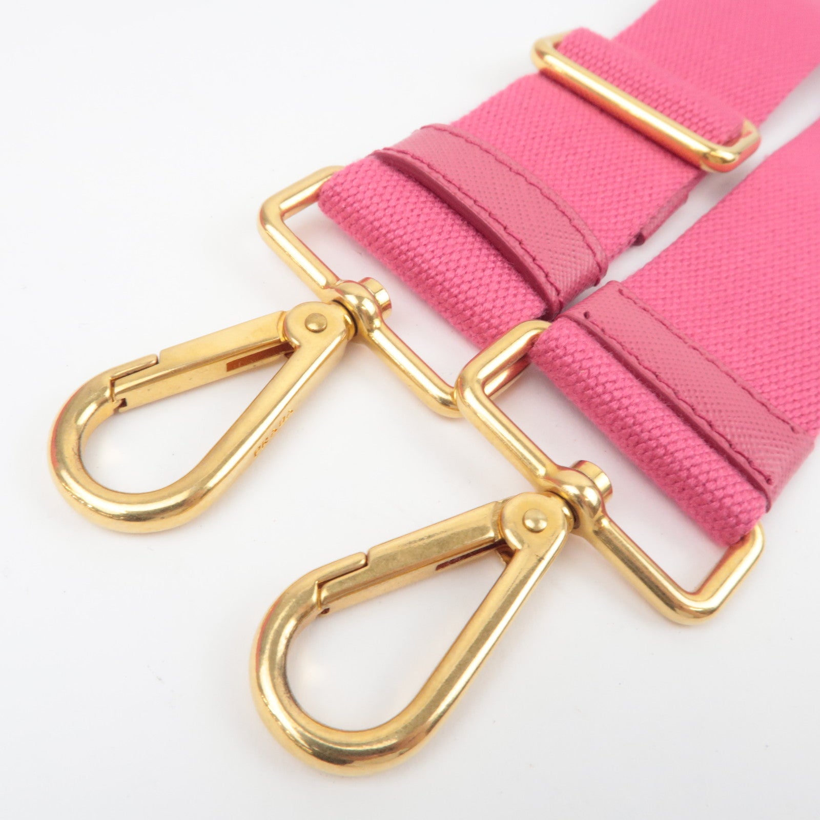 PRADA Canapa Mini 2Way Canvas Tote Bag Pink B2439G