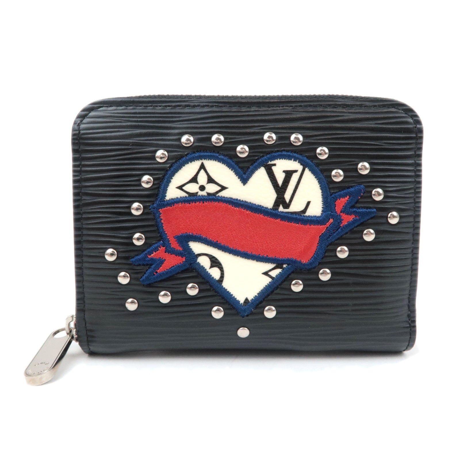 Louis Vuitton Epi LV Stories Zippy Coin Purse Noir M6372１89865