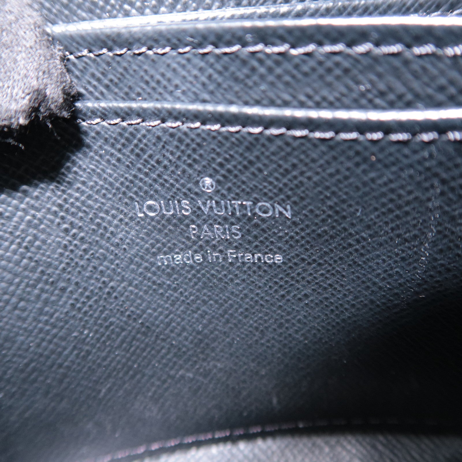Louis Vuitton Epi LV Stories Zippy Coin Purse Noir M6372１