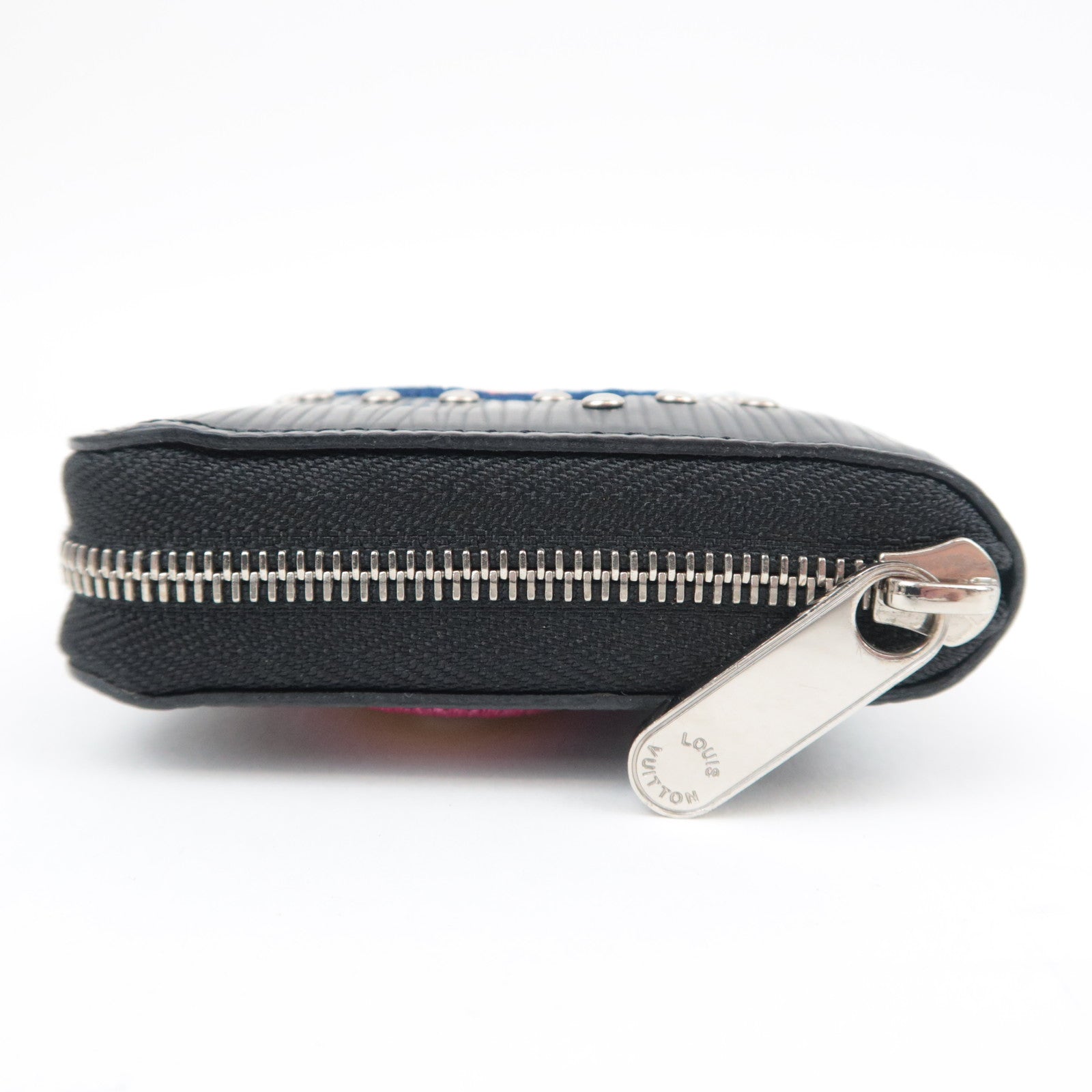Louis Vuitton Epi LV Stories Zippy Coin Purse Noir M6372１