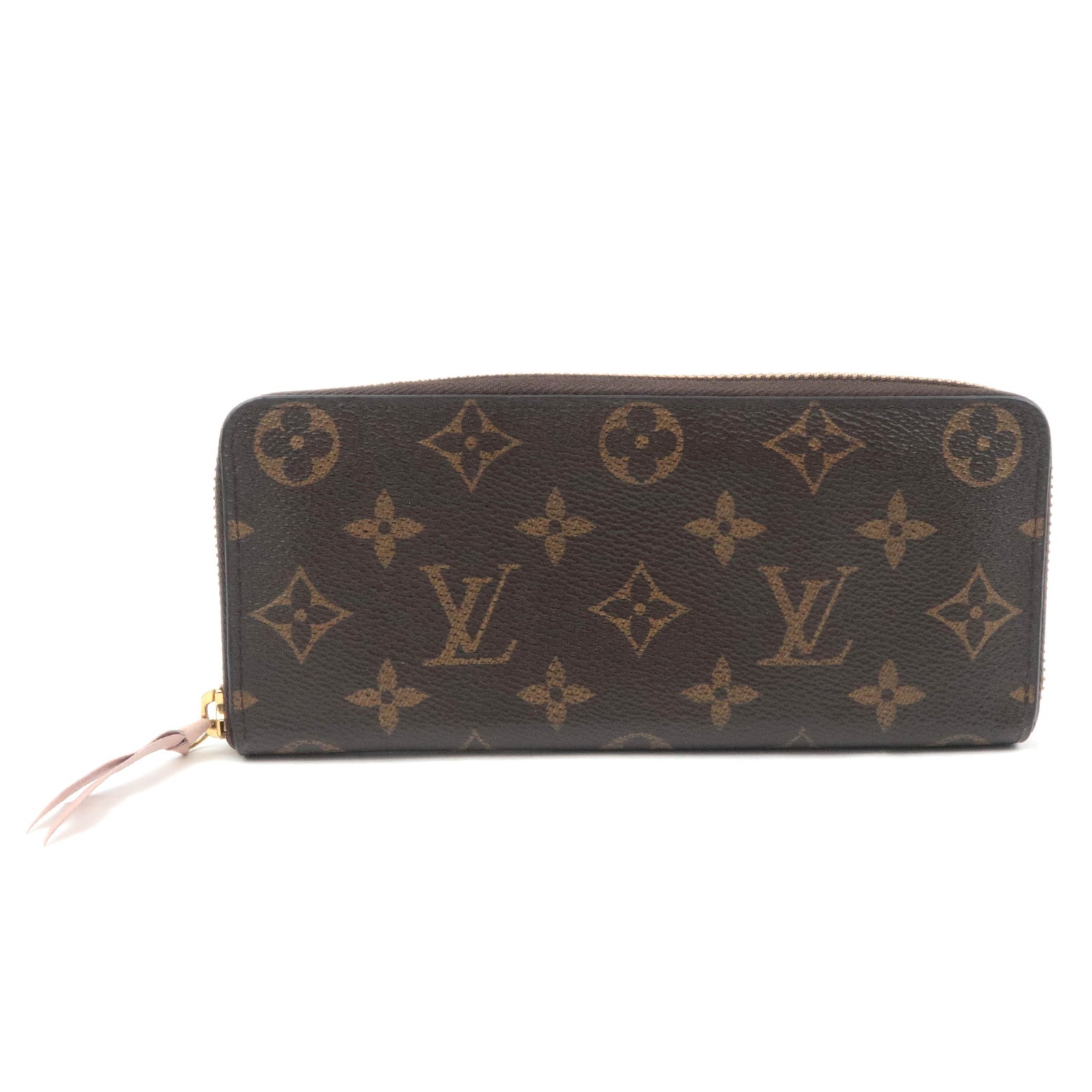 Louis Vuitton Monogram Portefeuille Clemence Long Wallet Rose Ballerine M6129889886