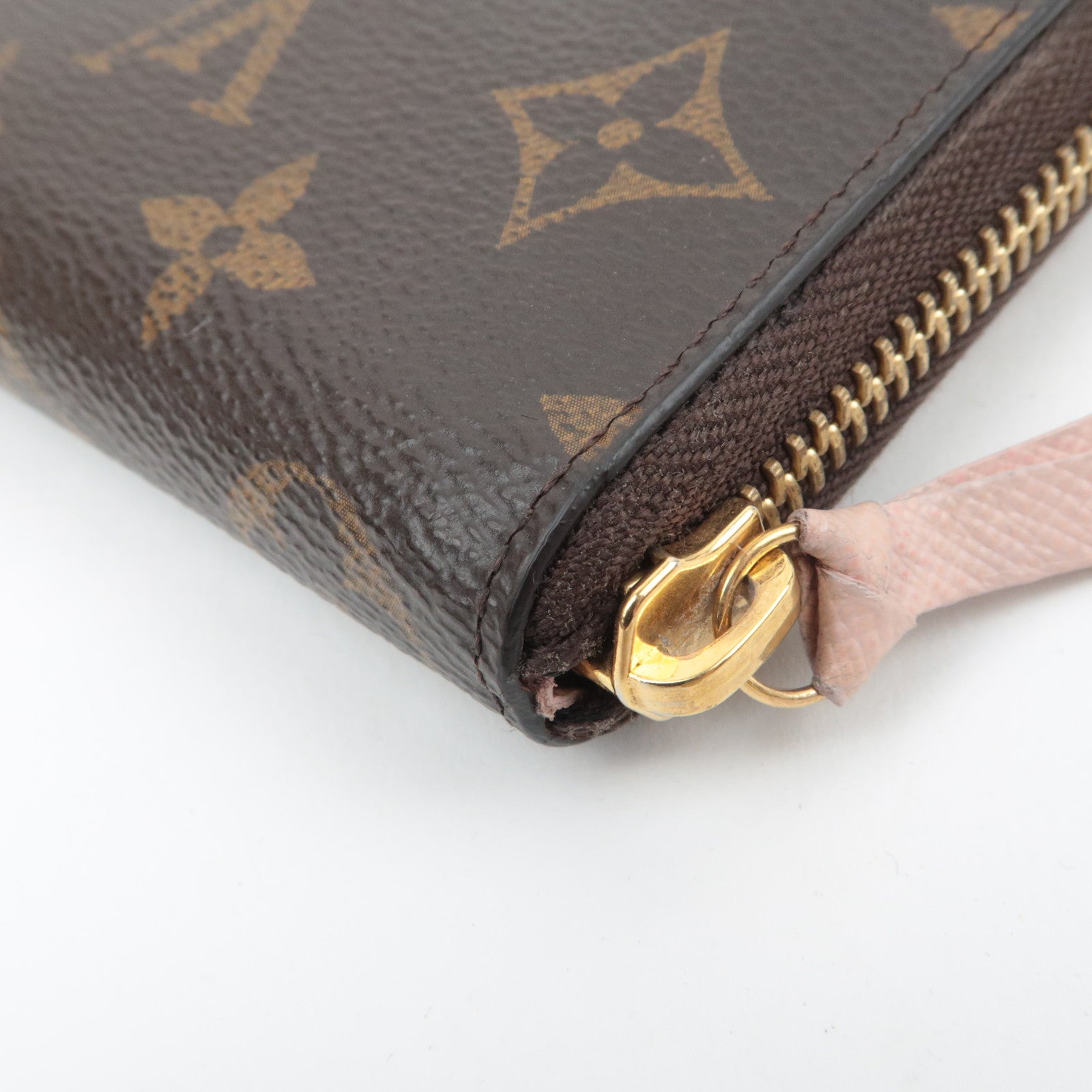 Louis Vuitton Monogram Portefeuille Clemence Long Wallet Rose Ballerine M61298