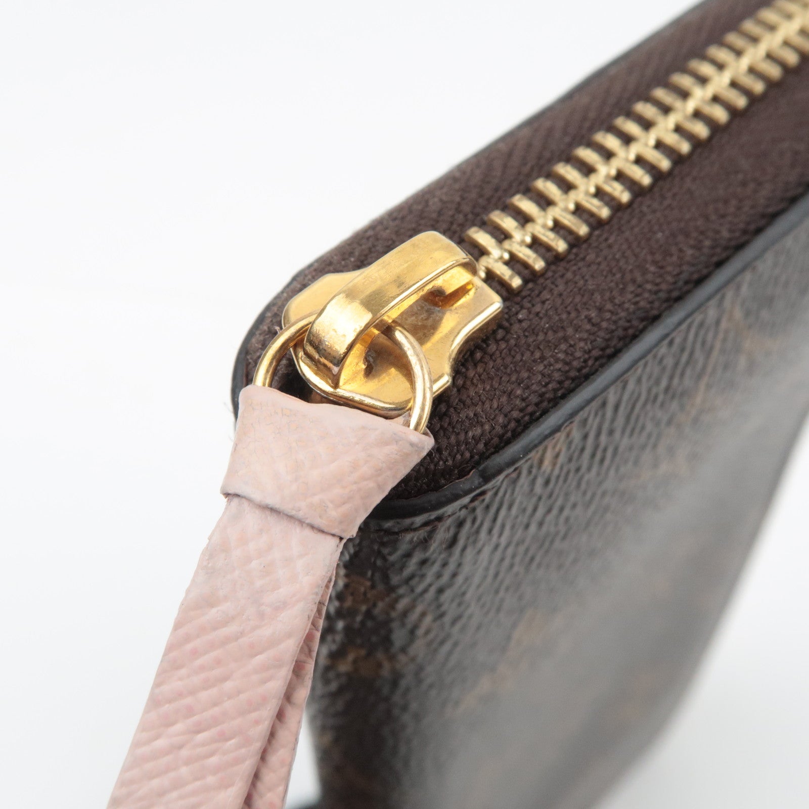 Louis Vuitton Monogram Portefeuille Clemence Long Wallet Rose Ballerine M61298