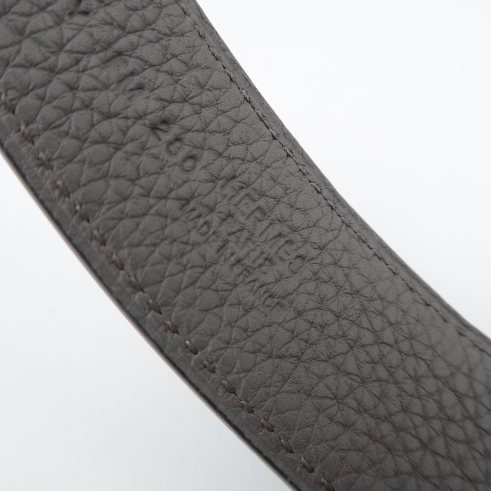 HERMES Constance H Reversible Leather Belt Size 80 Y Stamp (2020) Black Gray