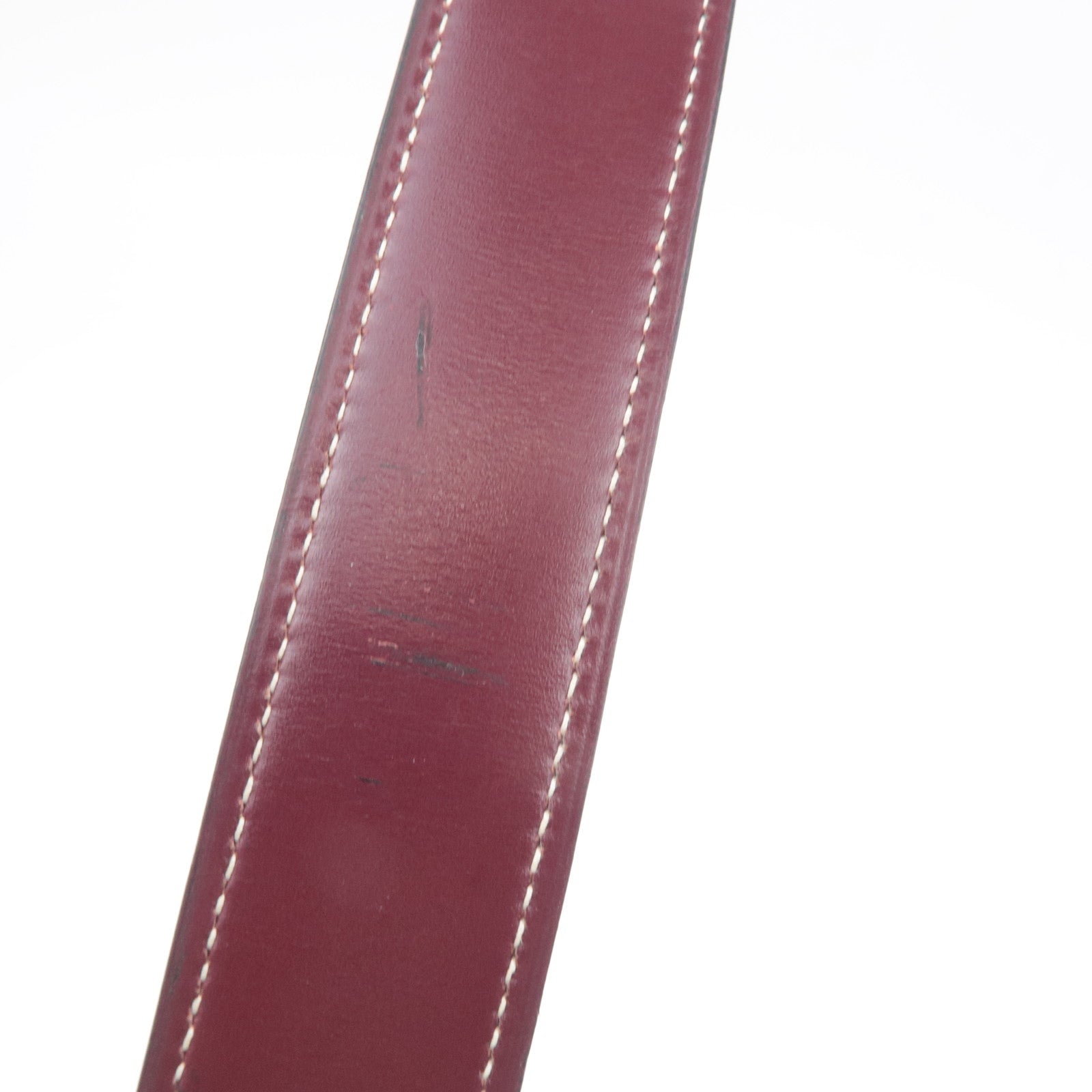 HERMES Jige GM Leather Clutch Bag 〇I Stamp (1979) Bordeaux