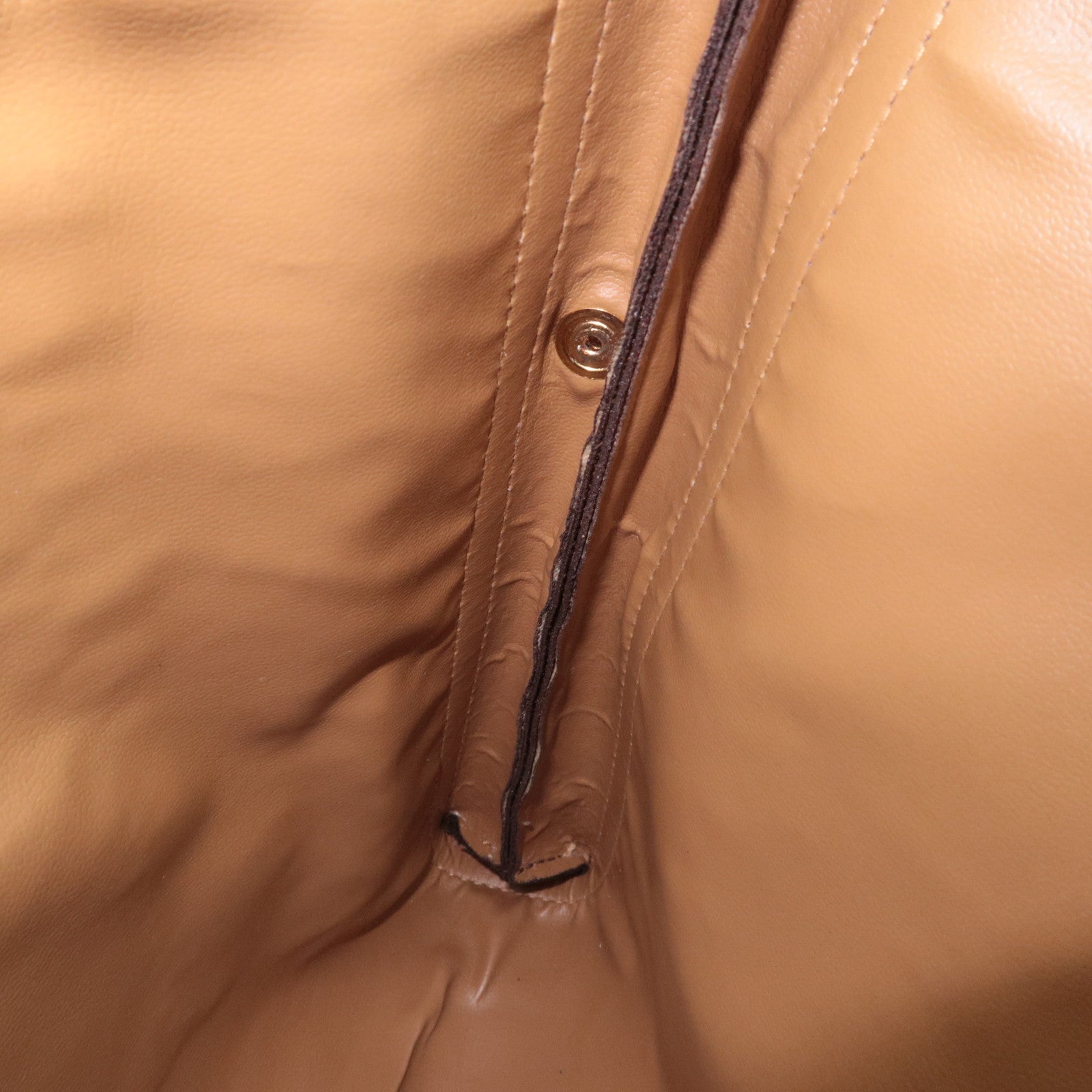 CELINE Macadam PVC Leather Clutch Bag Brown