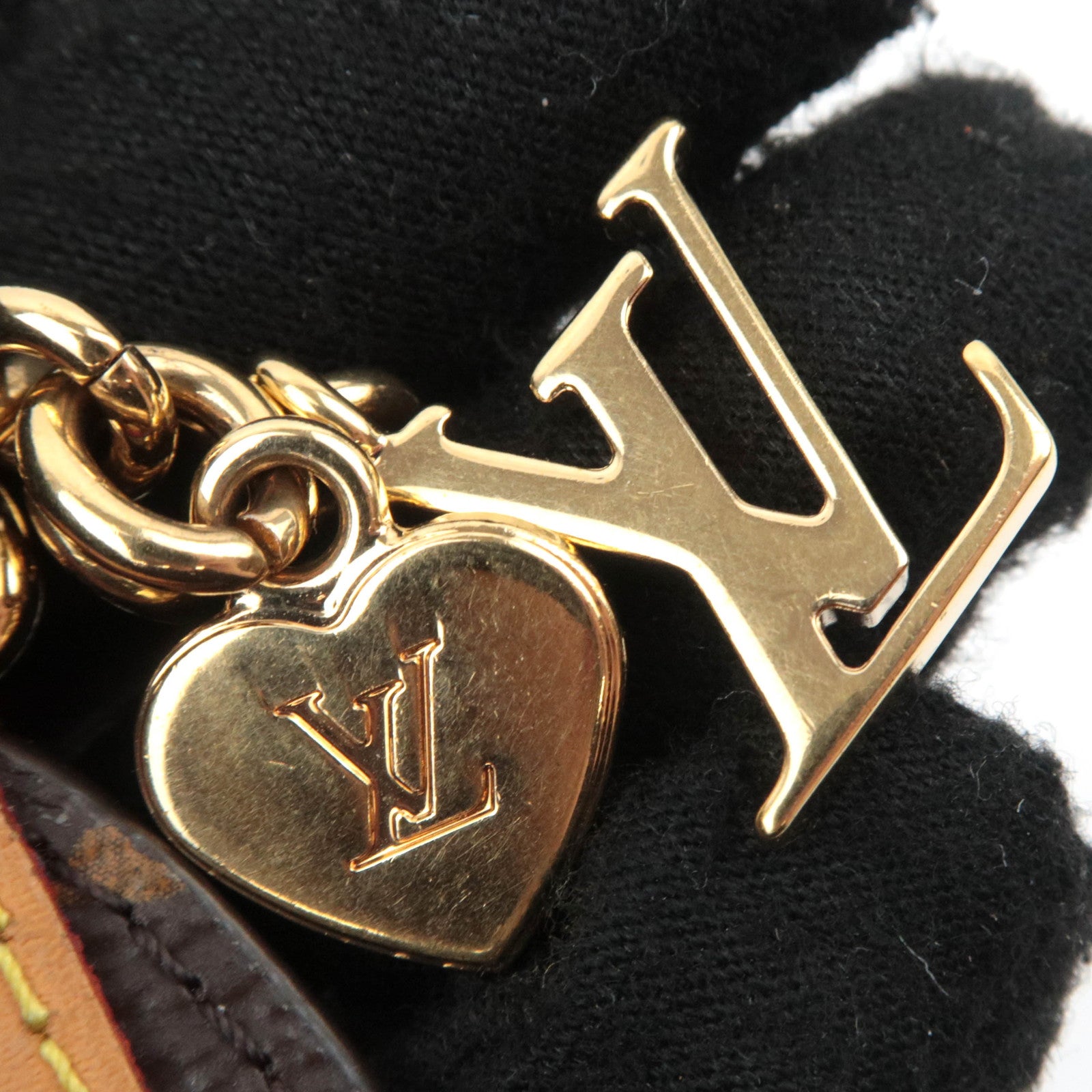 Louis Vuitton LV Cherished Monogram Bag Charm Key Ring M01184