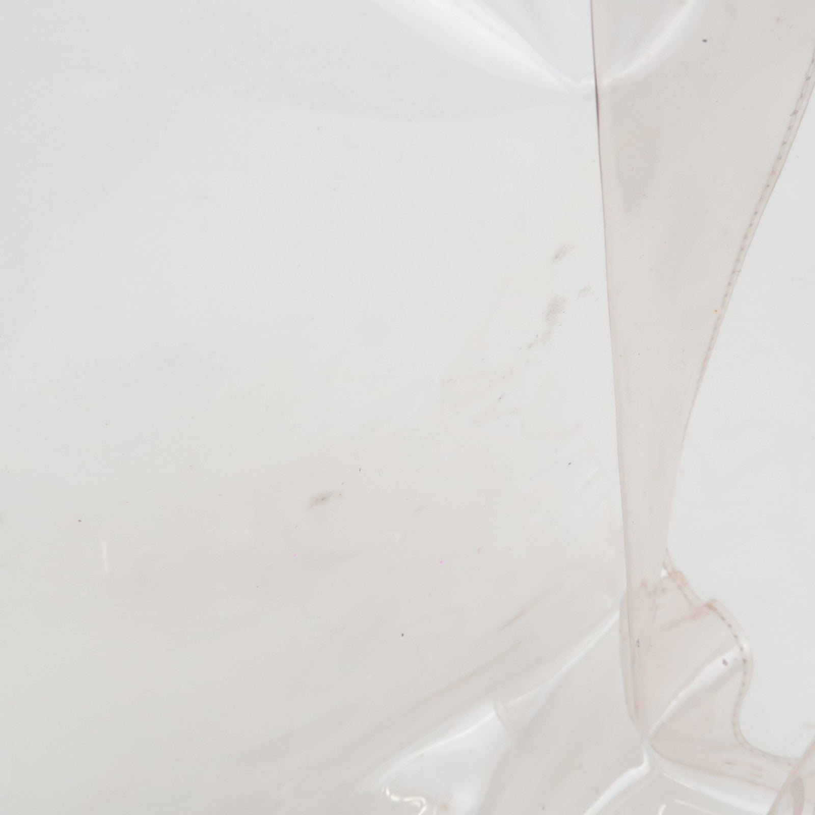 HERMES Vinyl Kelly Handbag Clear