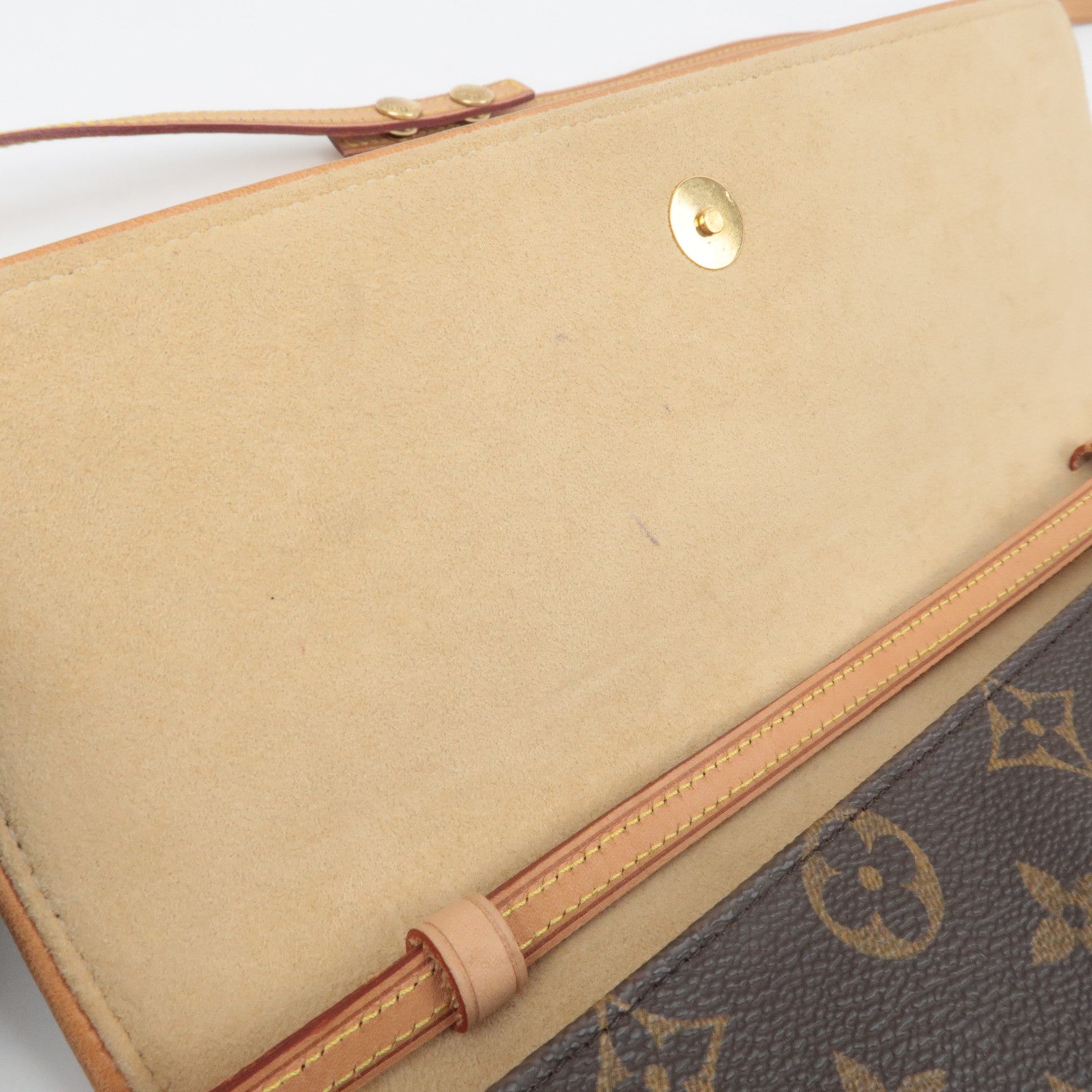 Louis Vuitton Monogram Pochette Twin GM Shoulder Bag M5185