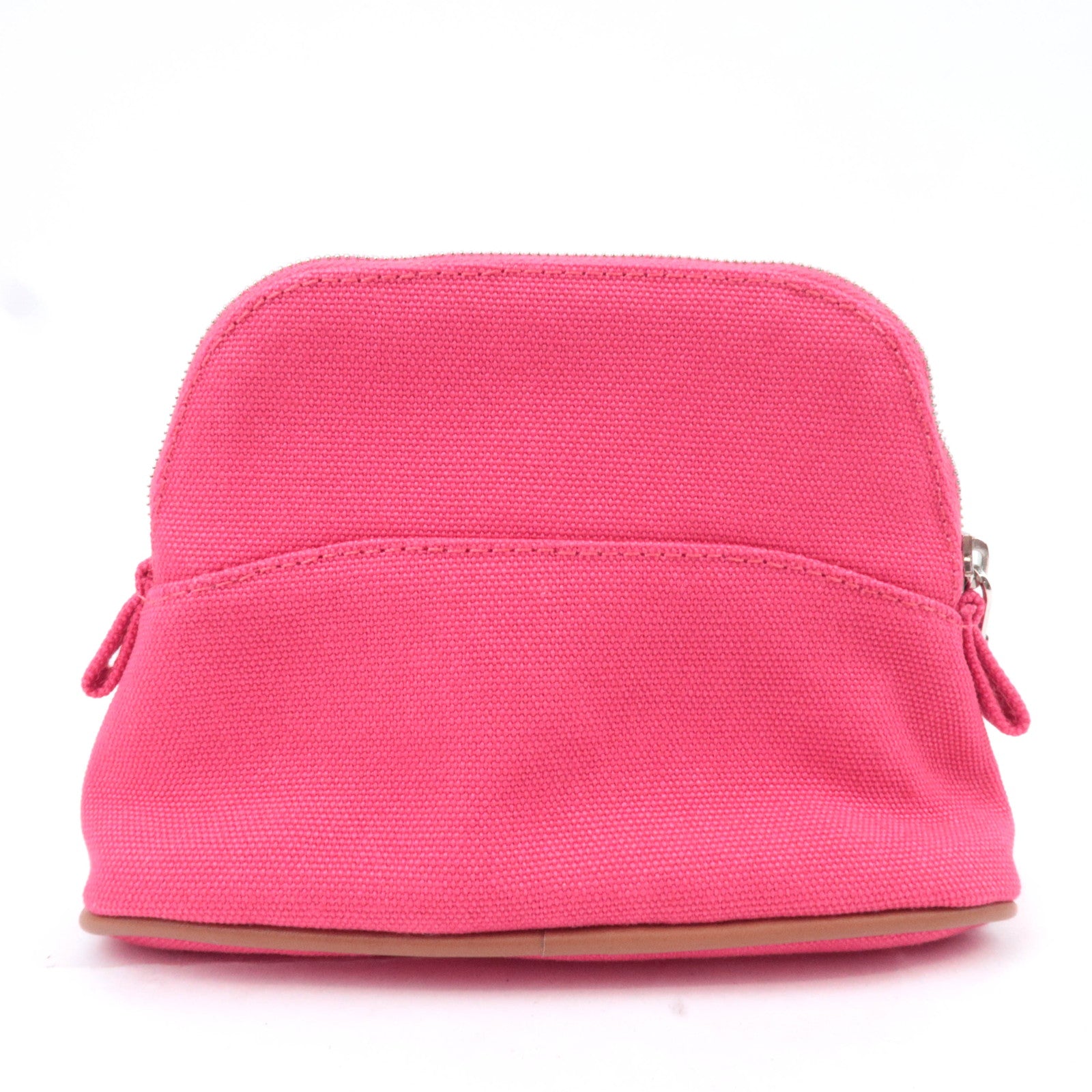 HERMES Bolide Pouch Mini Mini 15 Canvas Leather Pink