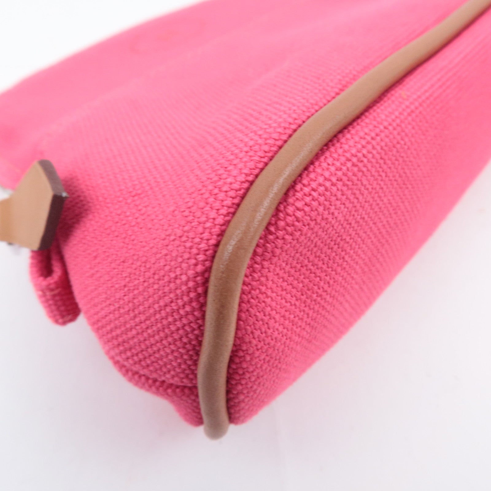 HERMES Bolide Pouch Mini Mini 15 Canvas Leather Pink