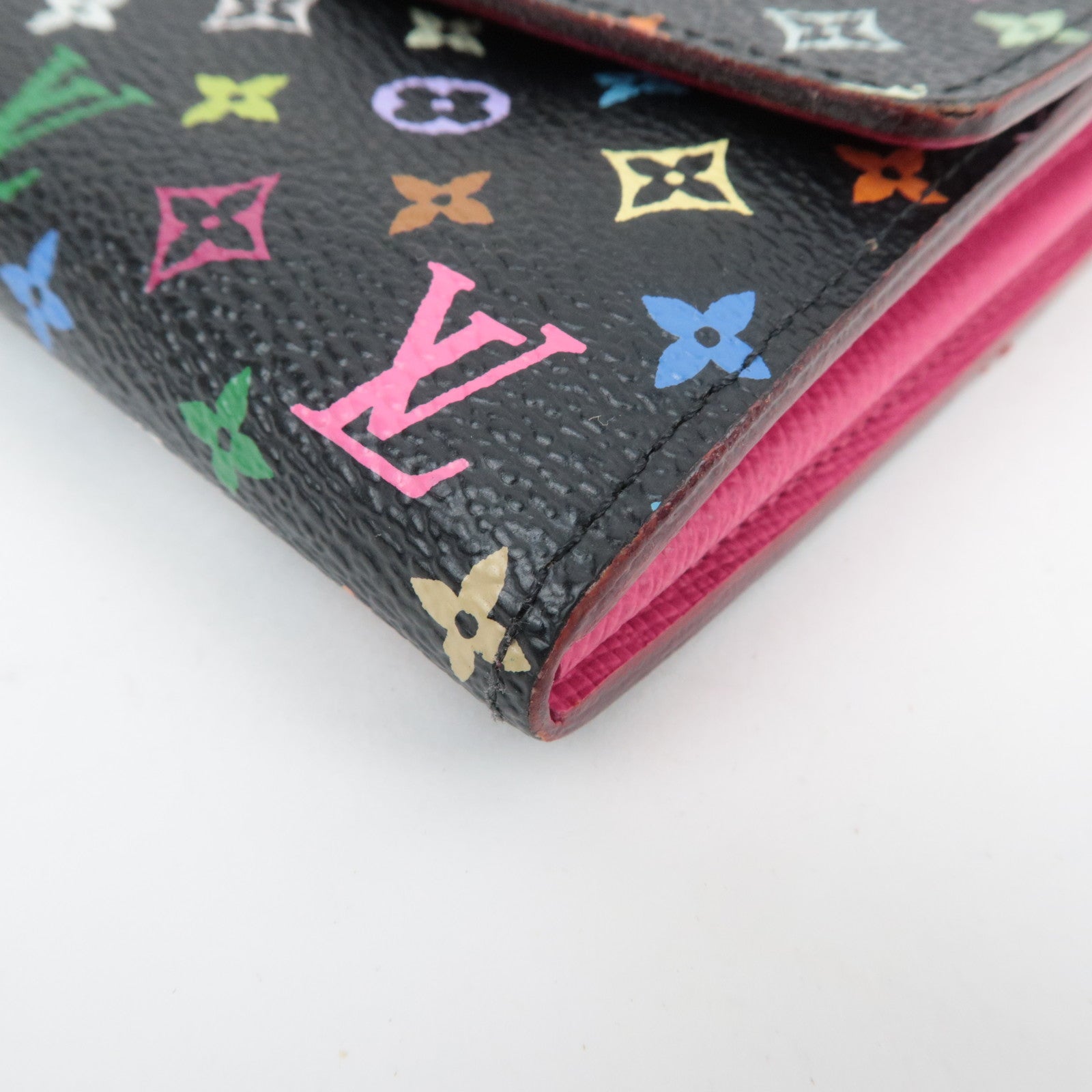 Louis Vuitton Monogram Multicolor Portefeuille Sarah Long Wallet Noir Grenade M93533