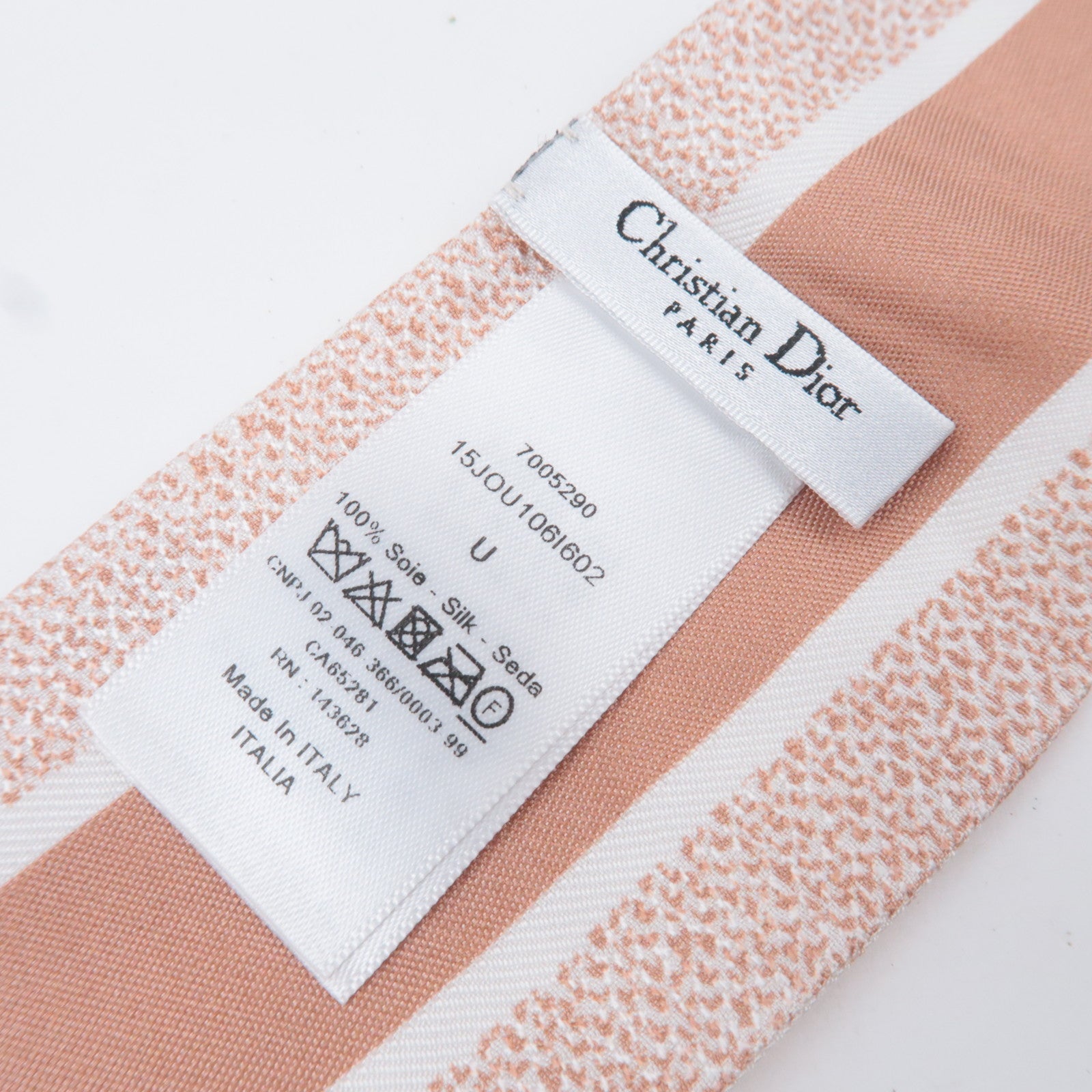 Christian Dior Mitzah Scarf Animal Print 100% Silk Beige
