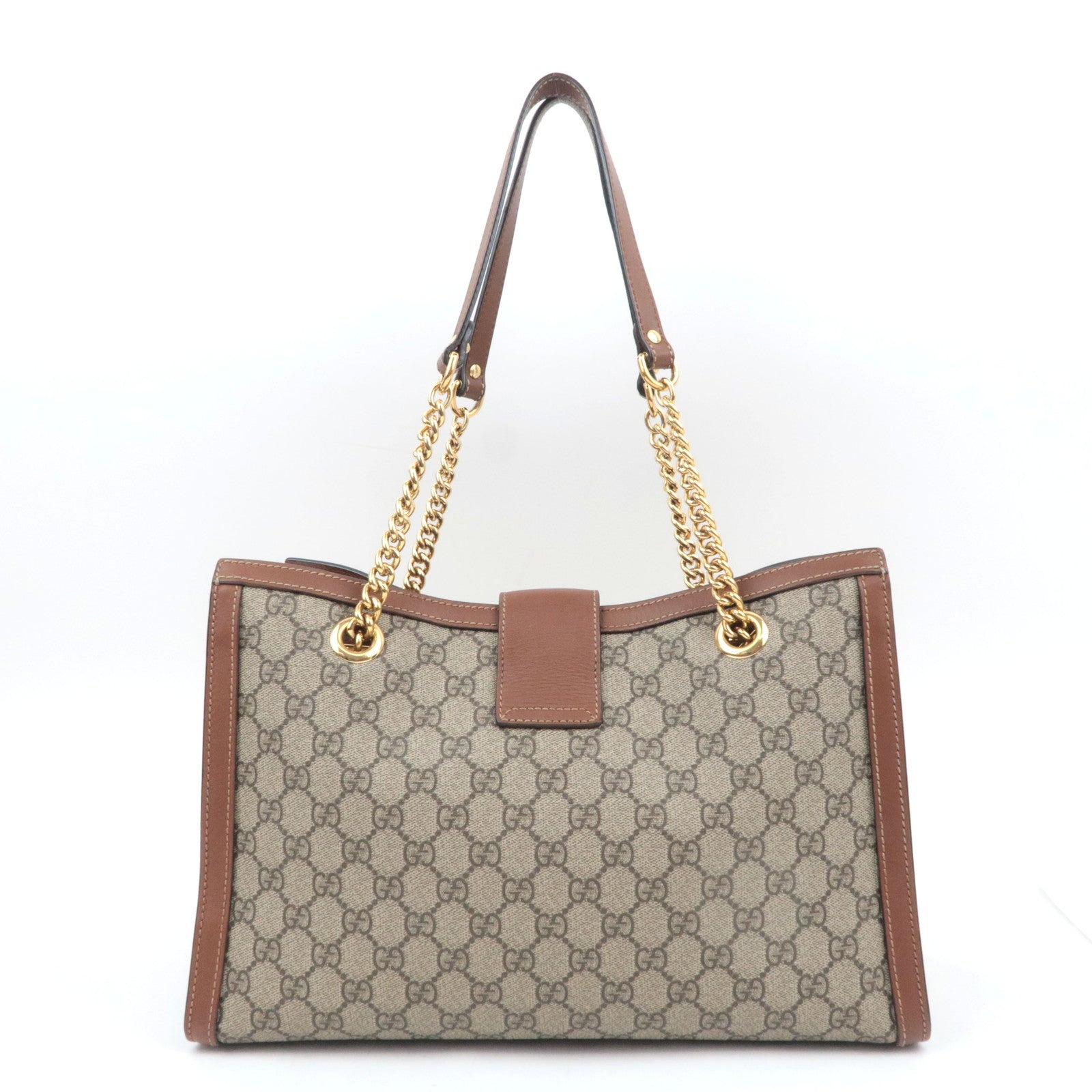 GUCCI GG Medium GG Supreme Chain Tote Bag Beige 479197