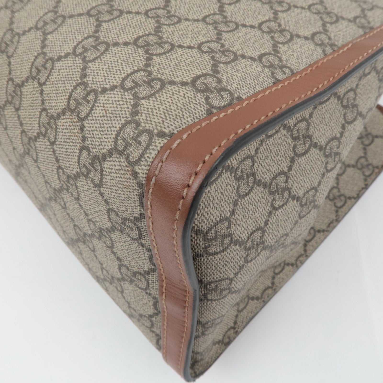 GUCCI GG Medium GG Supreme Chain Tote Bag Beige 479197