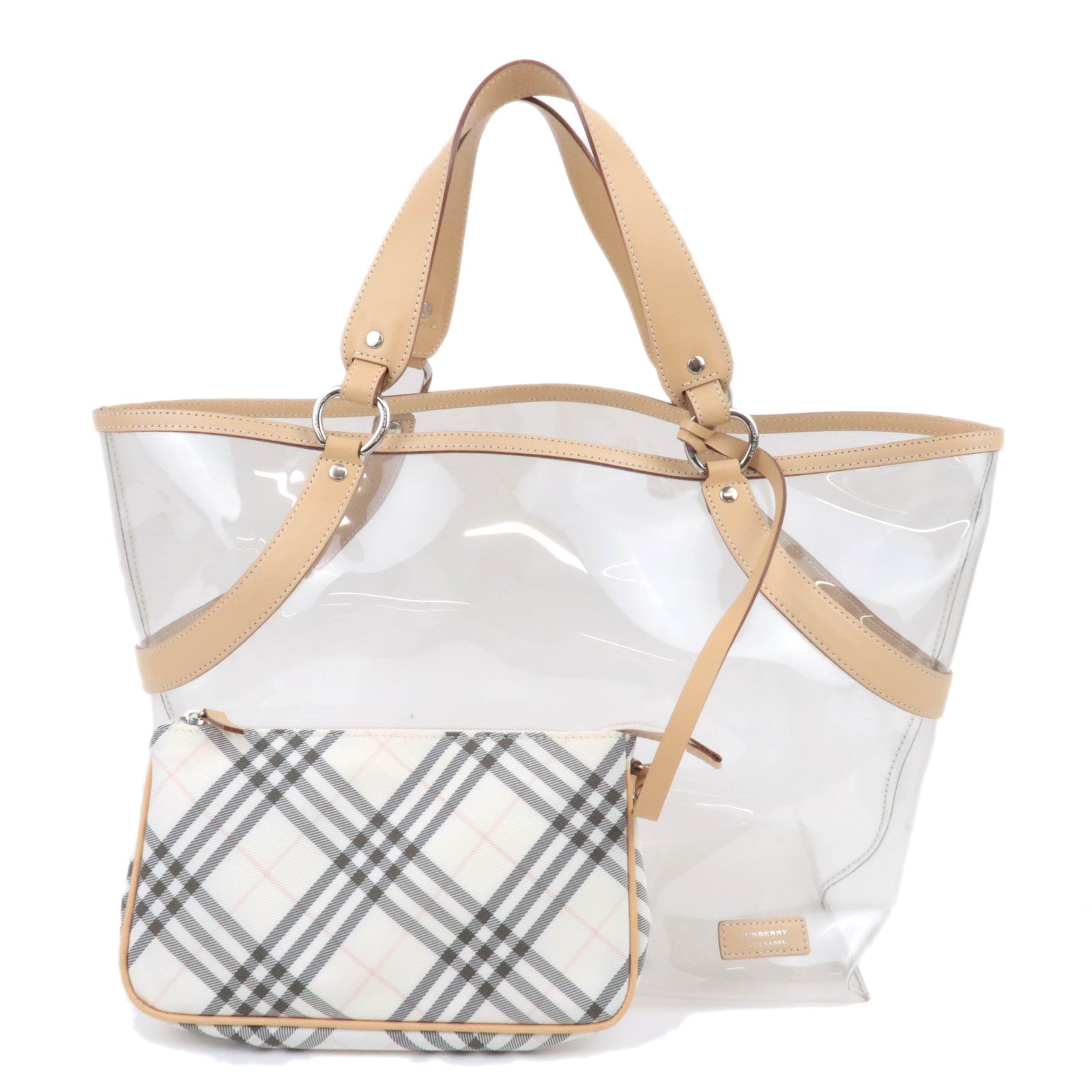 BURBERRY Blue Label Clear Tote Bag  Beige90027